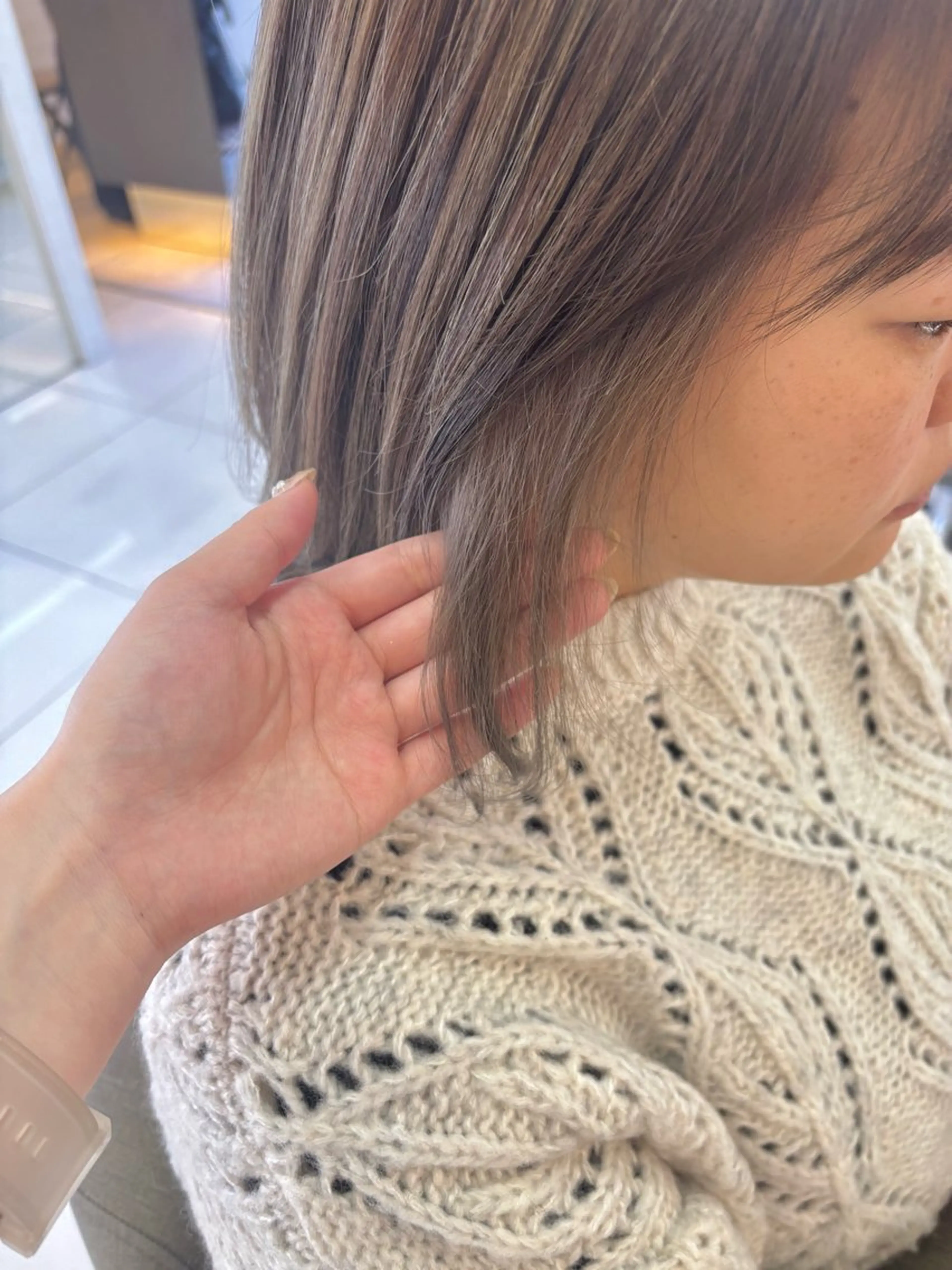 ミディアム Iris by artina 武蔵小杉店【イリス バイ アルティナ】所属・レイヤーカット/ボブ /nene🍥⋆*のヘアスタイル