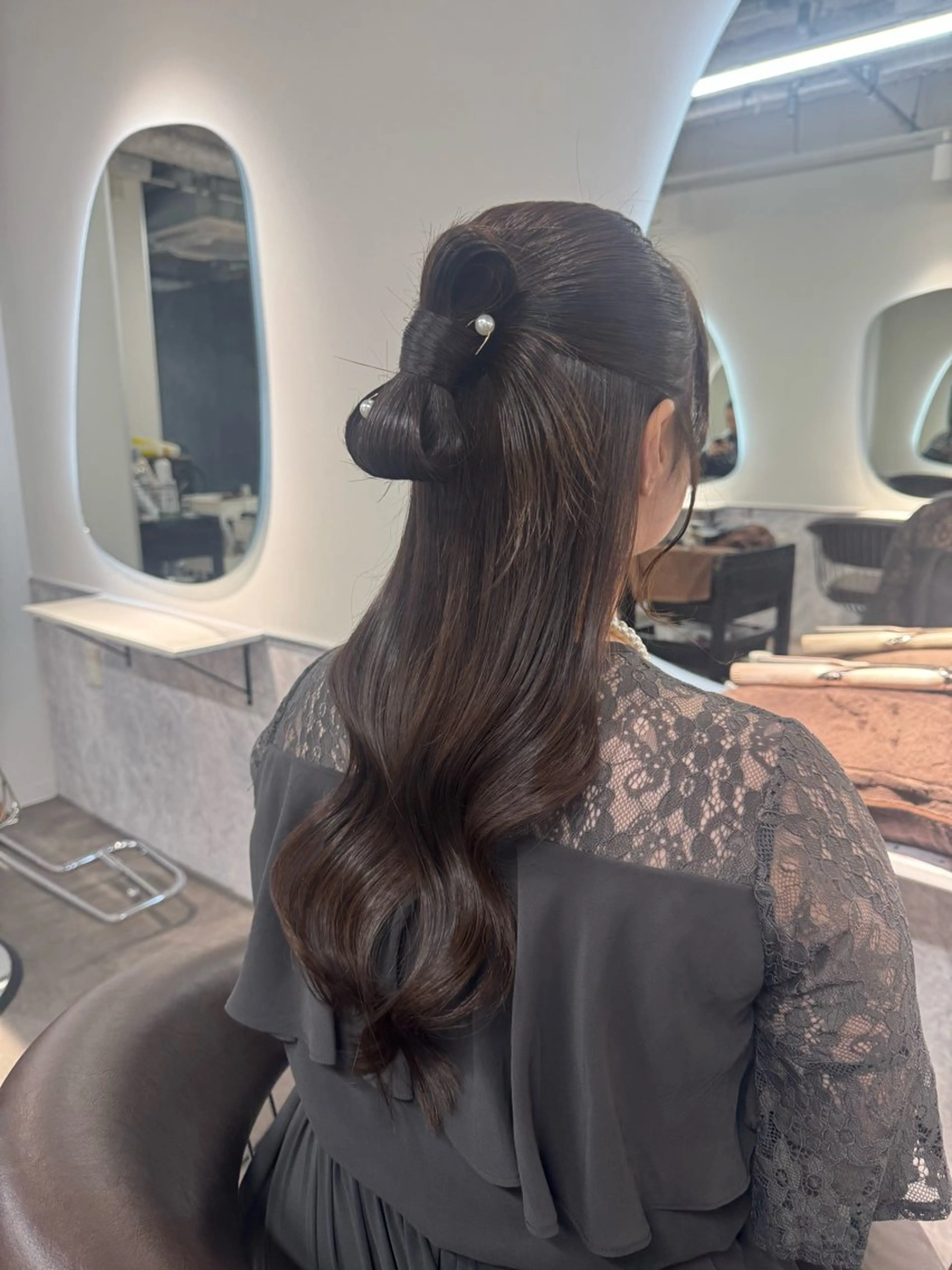 ロング ヘアアレンジ 透明感カラー🫧/ ゆうなのヘアスタイル