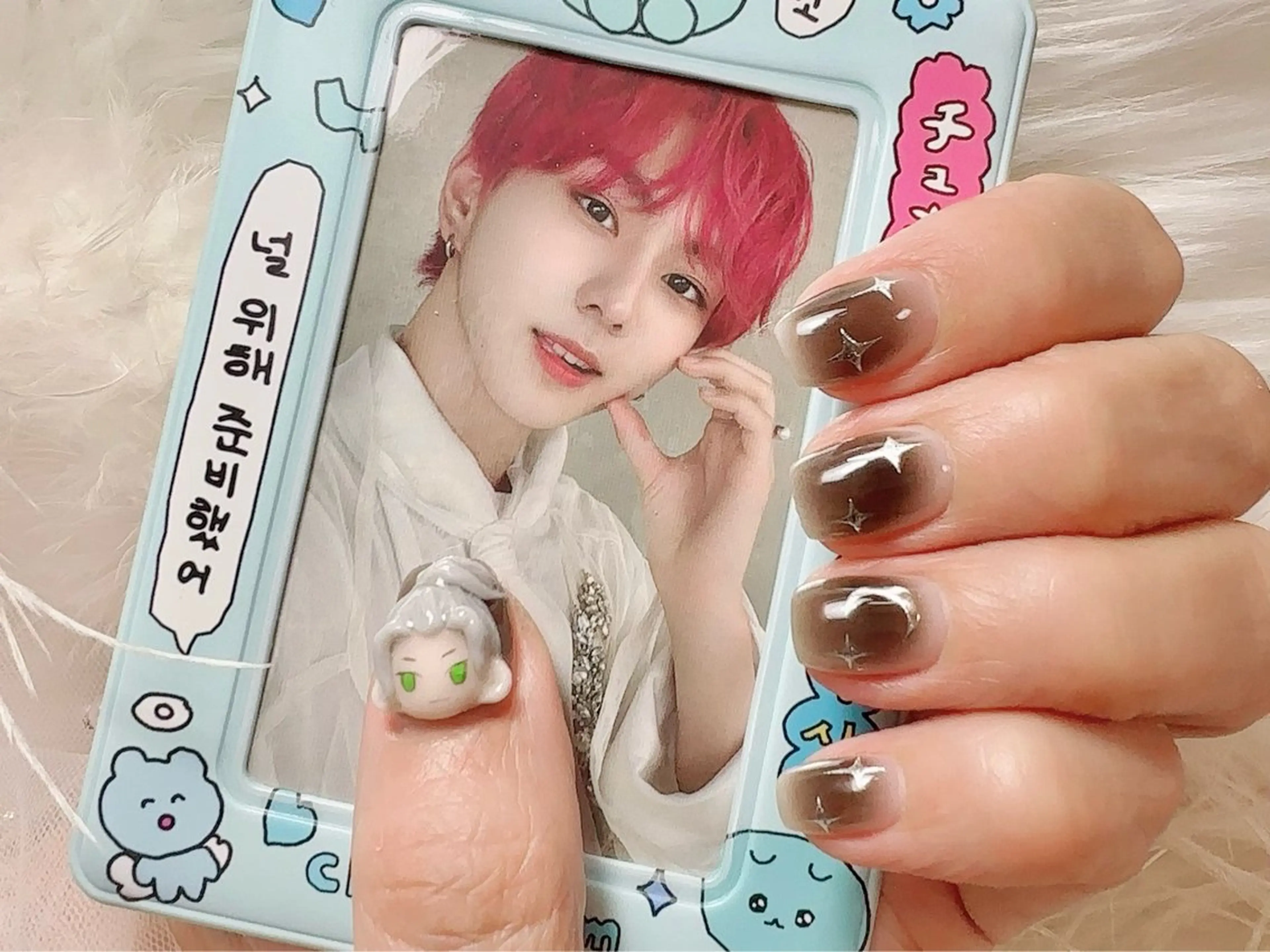 ネイル 韓国ネイル マグネットネイル ニュアンスネイル シンプルネイル ワンホンネイル ハンドネイル ハンドケア nail salon Feerieのネイルデザイン