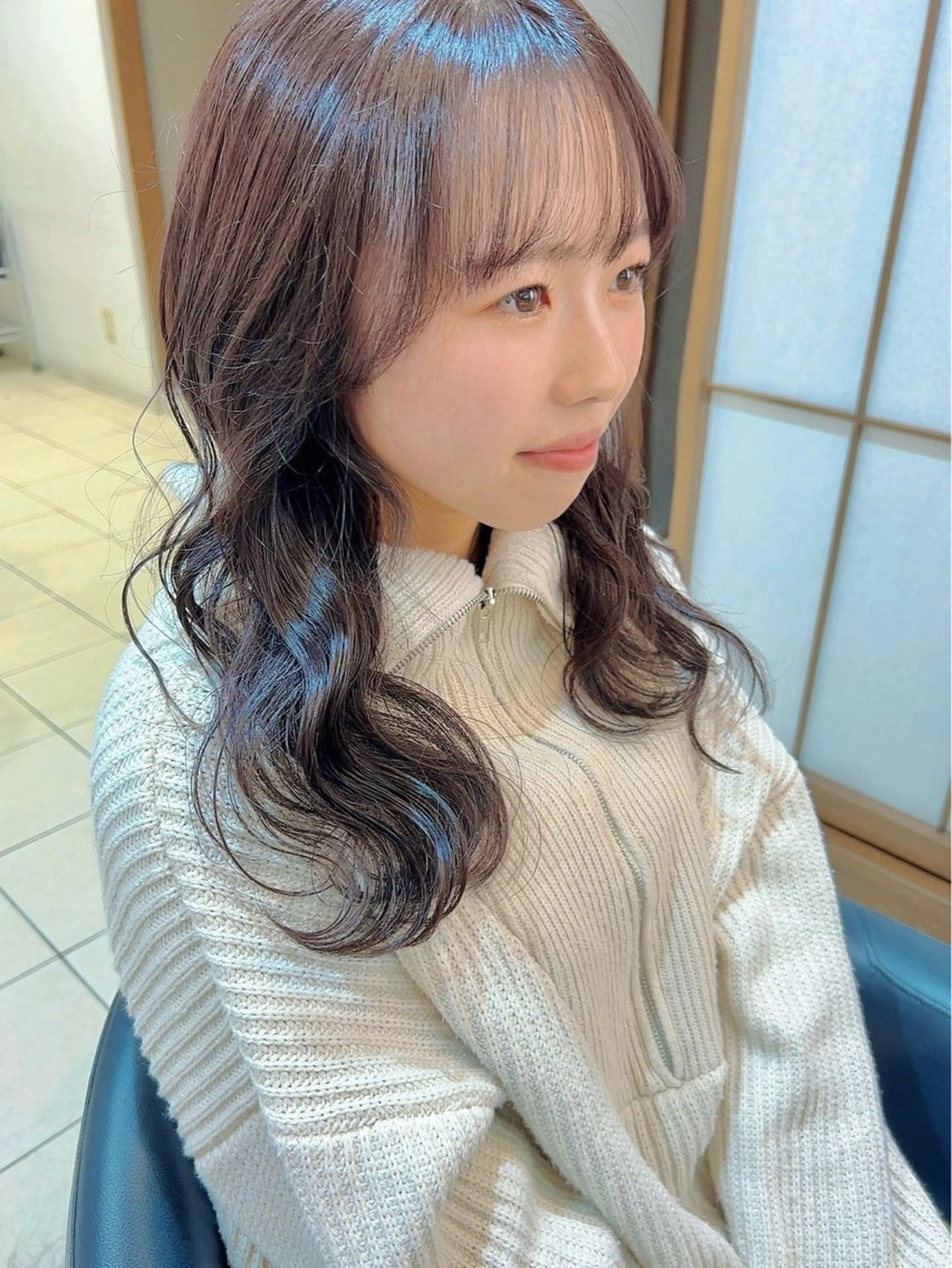 セミロング カラー 山田勇真 ボブ/縮毛矯正/金山のヘアスタイル