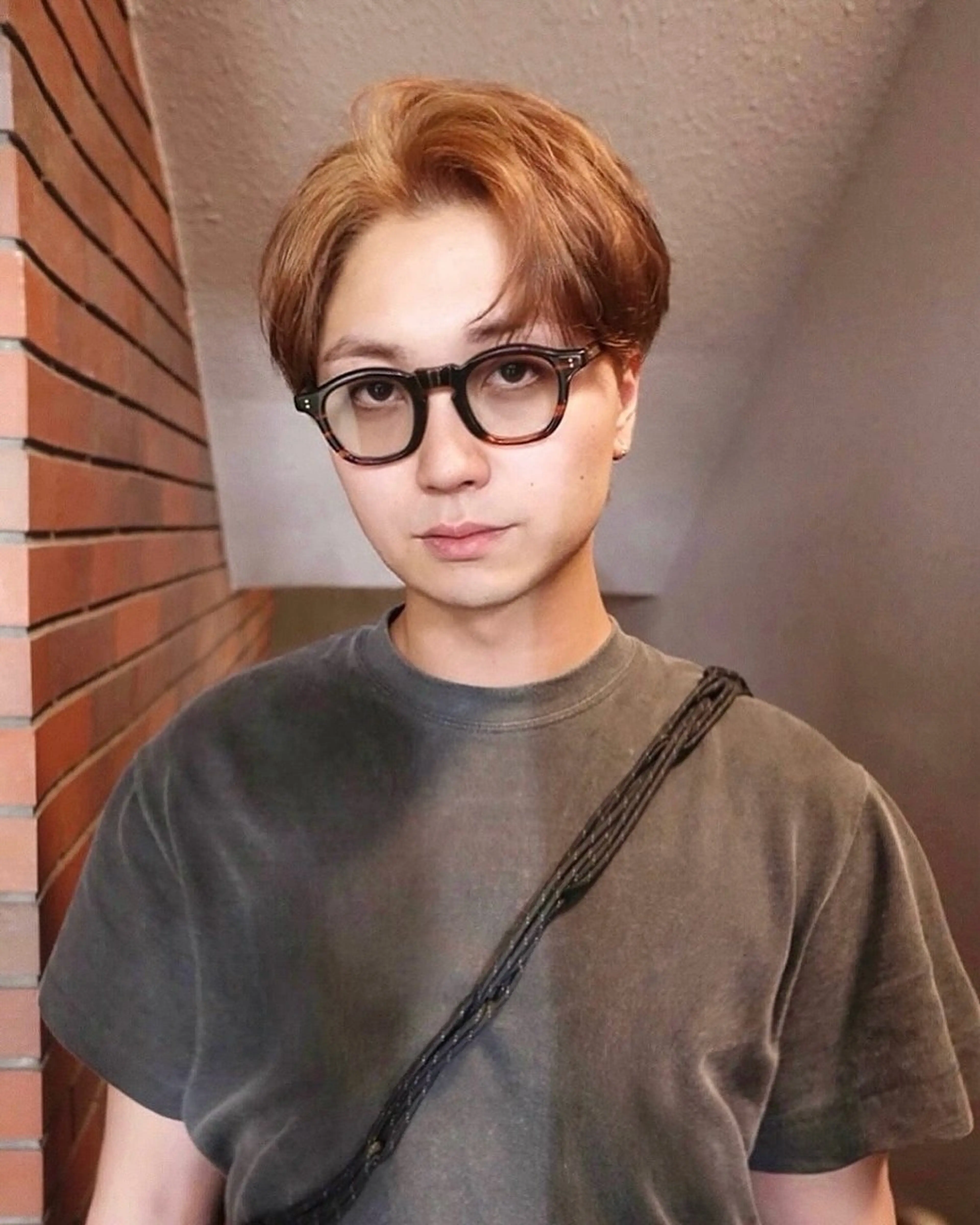 ショート カラー メンズ カット ヒカル/ミディアム パーマ/ロングパーマのヘアスタイル