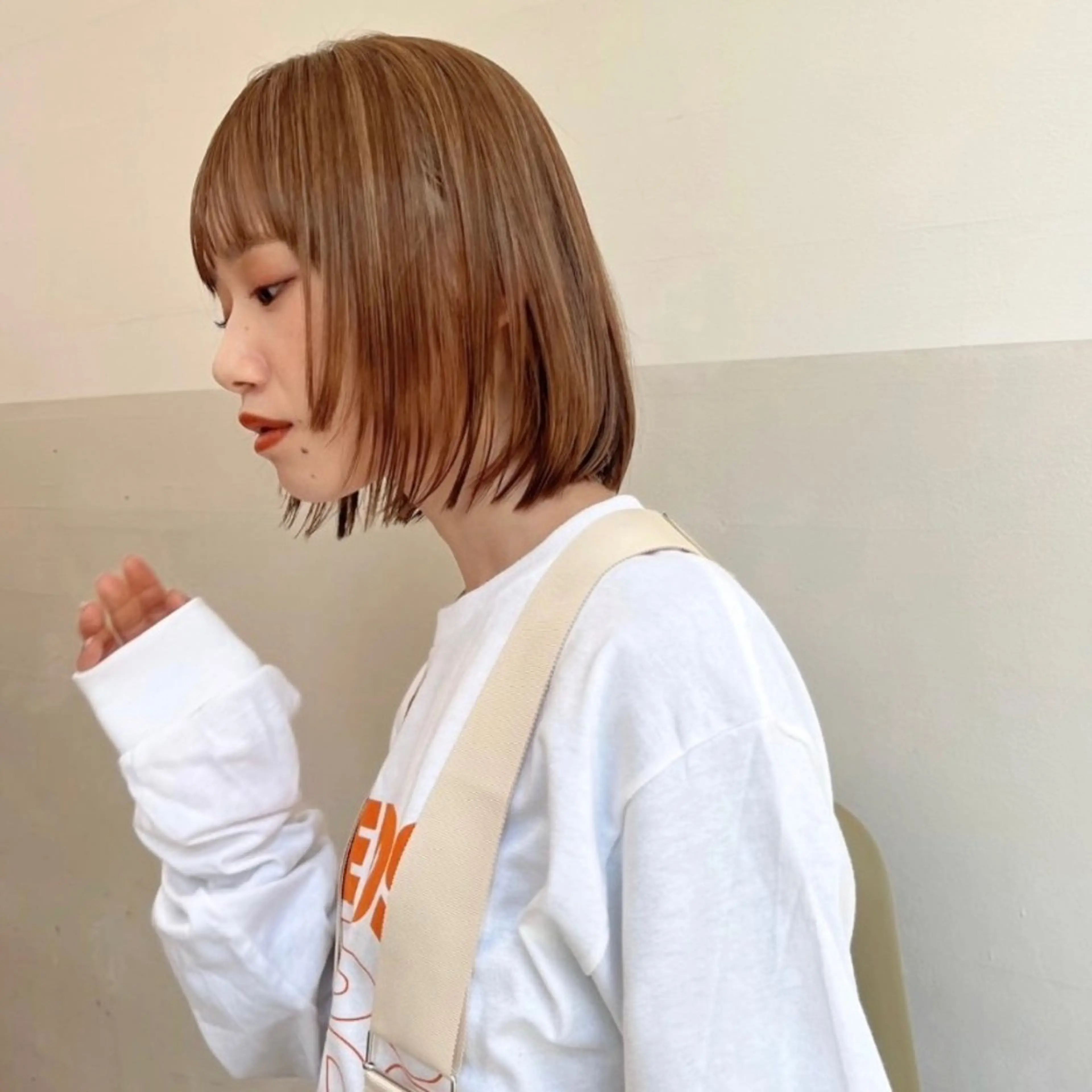 ショート casi所属・ボブパーマ🥣KON コンナツミのヘアスタイル