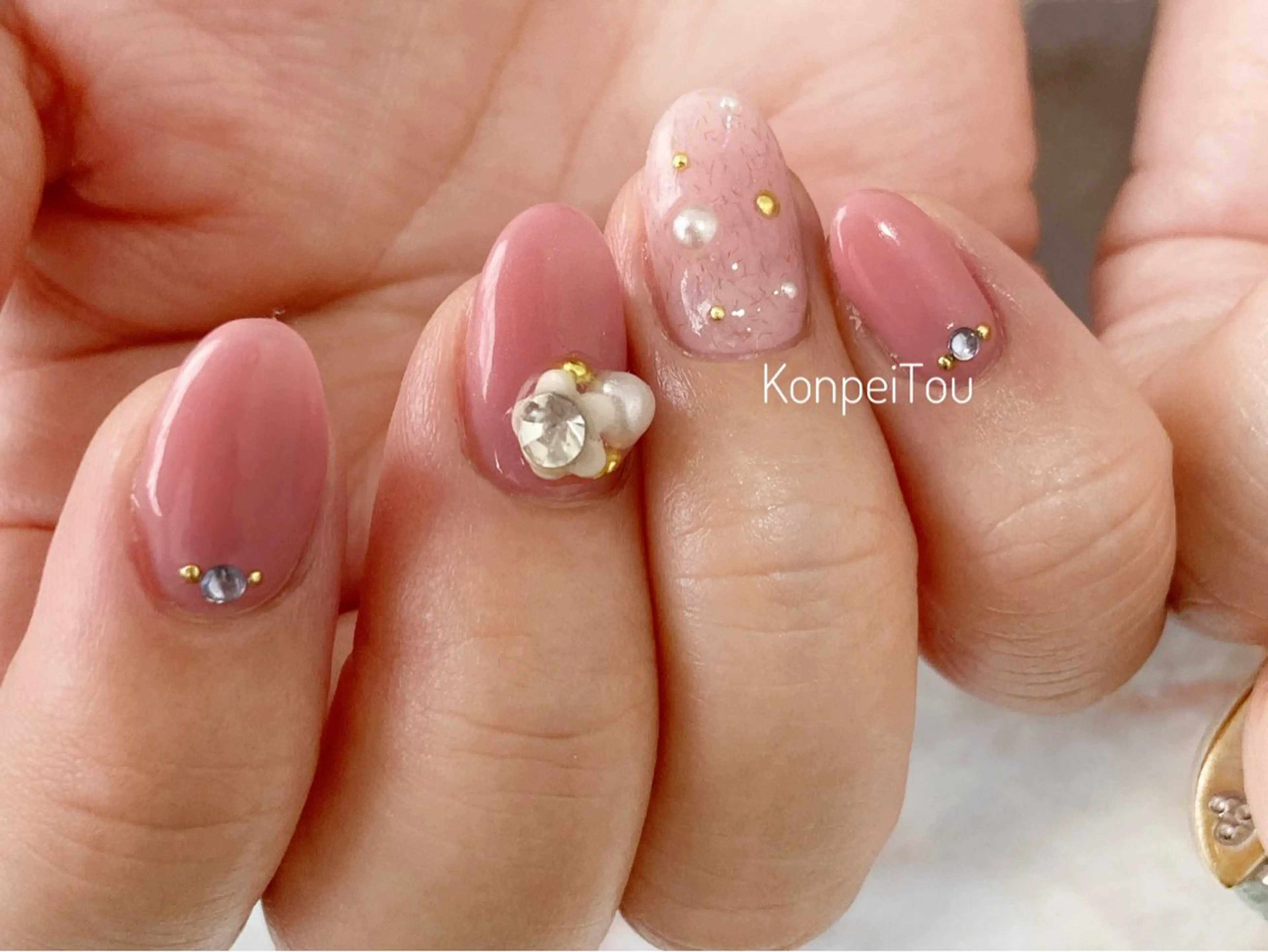 ネイル ハンドネイル おうちのネイルサロン　konpeiTou〜こんぺいとう〜所属・おうちのネイルサロン KonpeiTouのネイルデザイン