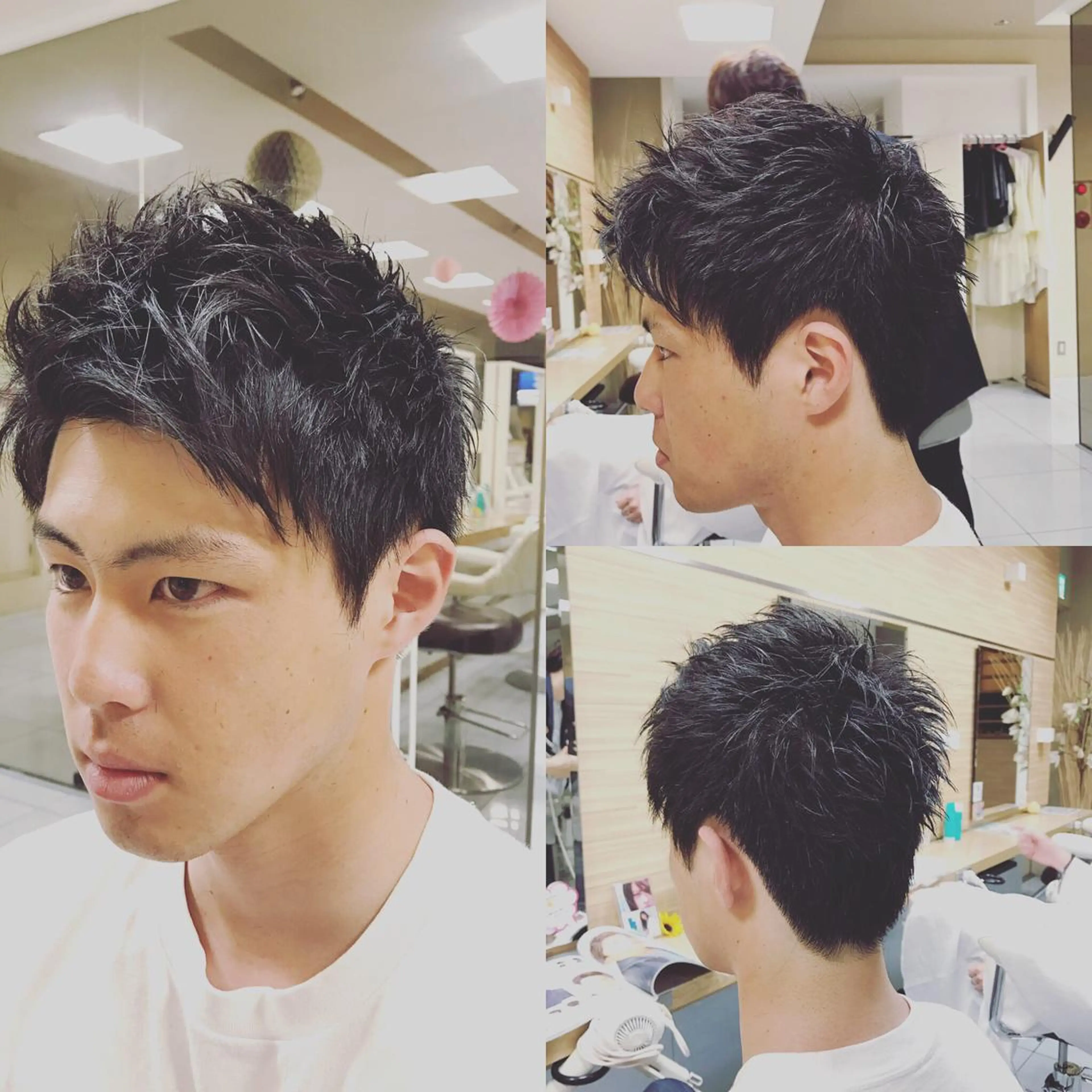 パーマ メンズ 縮毛/レイヤー 韓国/橋口のヘアスタイル