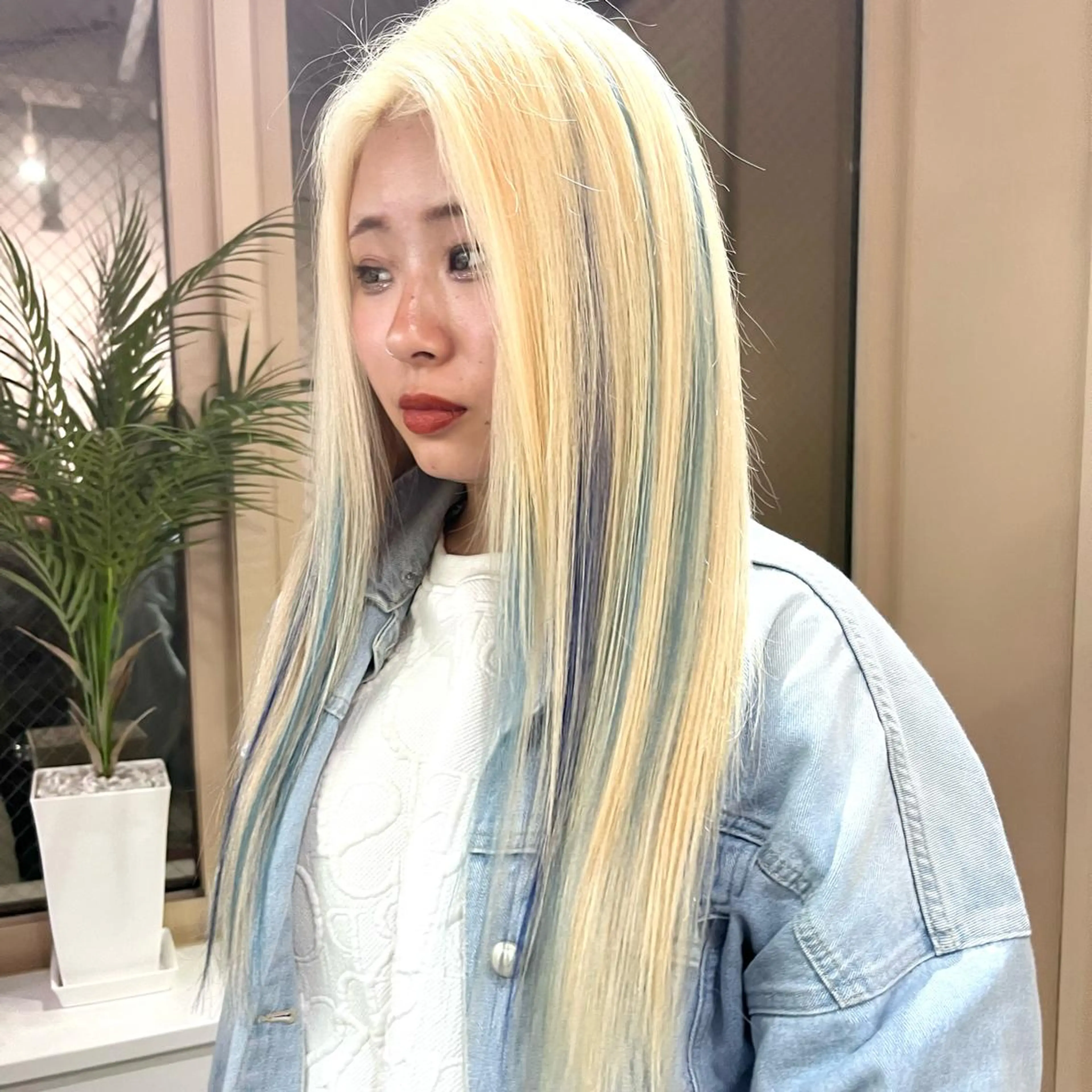 カラー カット ヘアカラー エクステ ヘアセット 渋谷🎨ハイトーン ×エクステ🎨レンのヘアスタイル