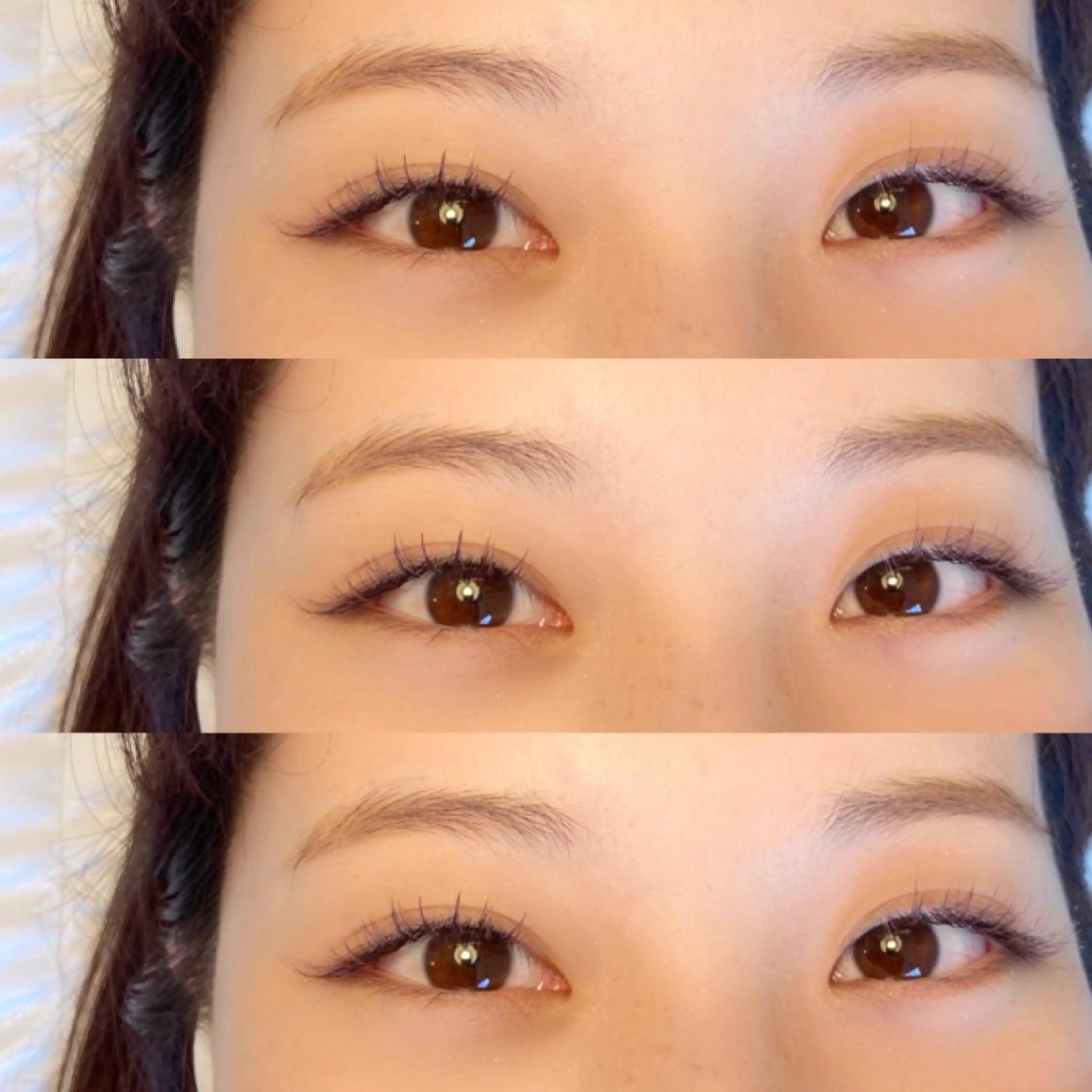 ミディアム ヘアアレンジ キッズ ネイル マツエク・マツパ アイブロウ 眉カラー エクステ 長さ出し 𓊆ᶠᵉᵉʸ𓊇 ᶜᴴᴵᴴᴬᴿᵁのマツエク・マツパデザイン