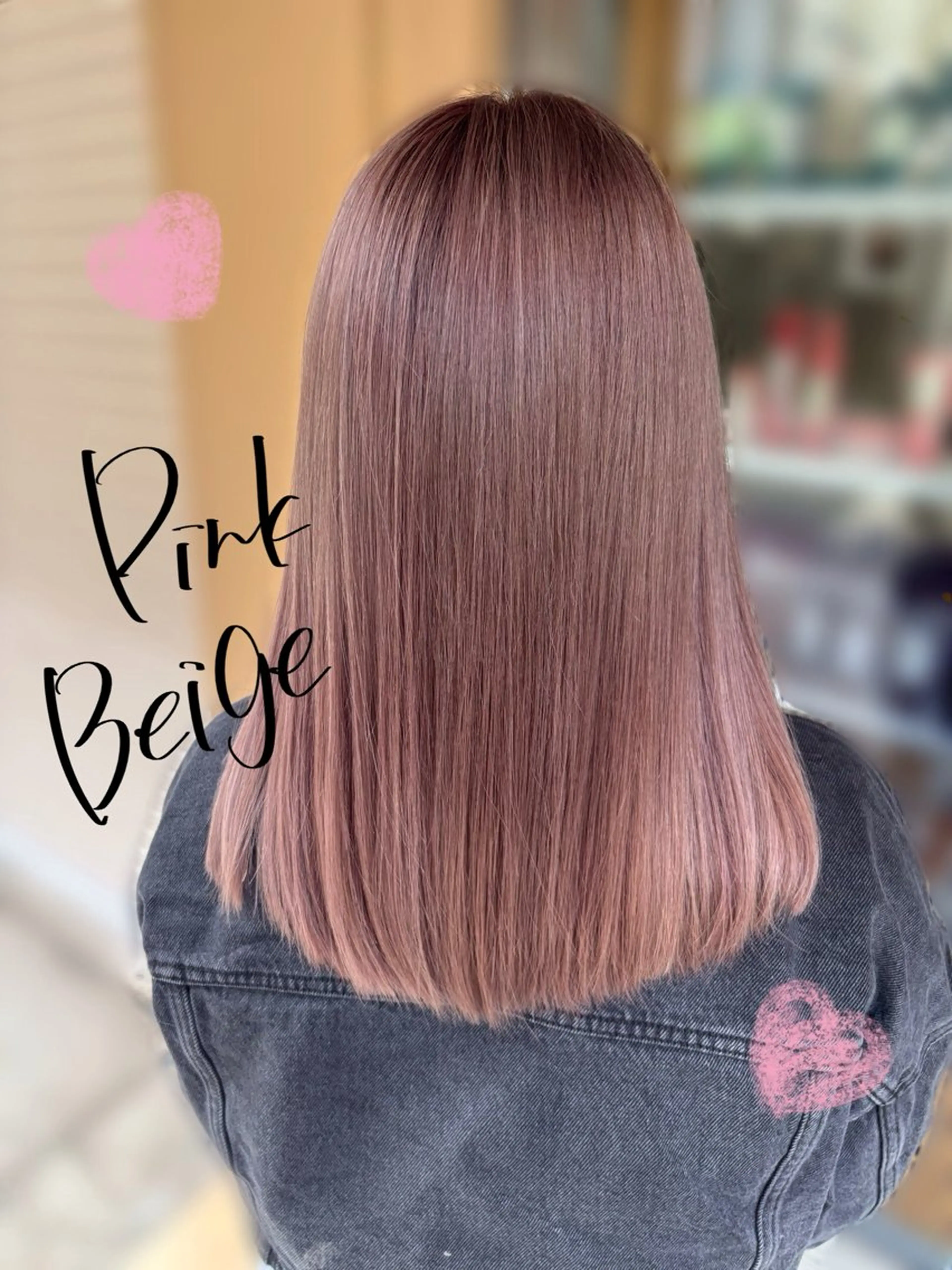 セミロング ヘアカラー ギャル作る若ママ💓 hinayoのヘアスタイル