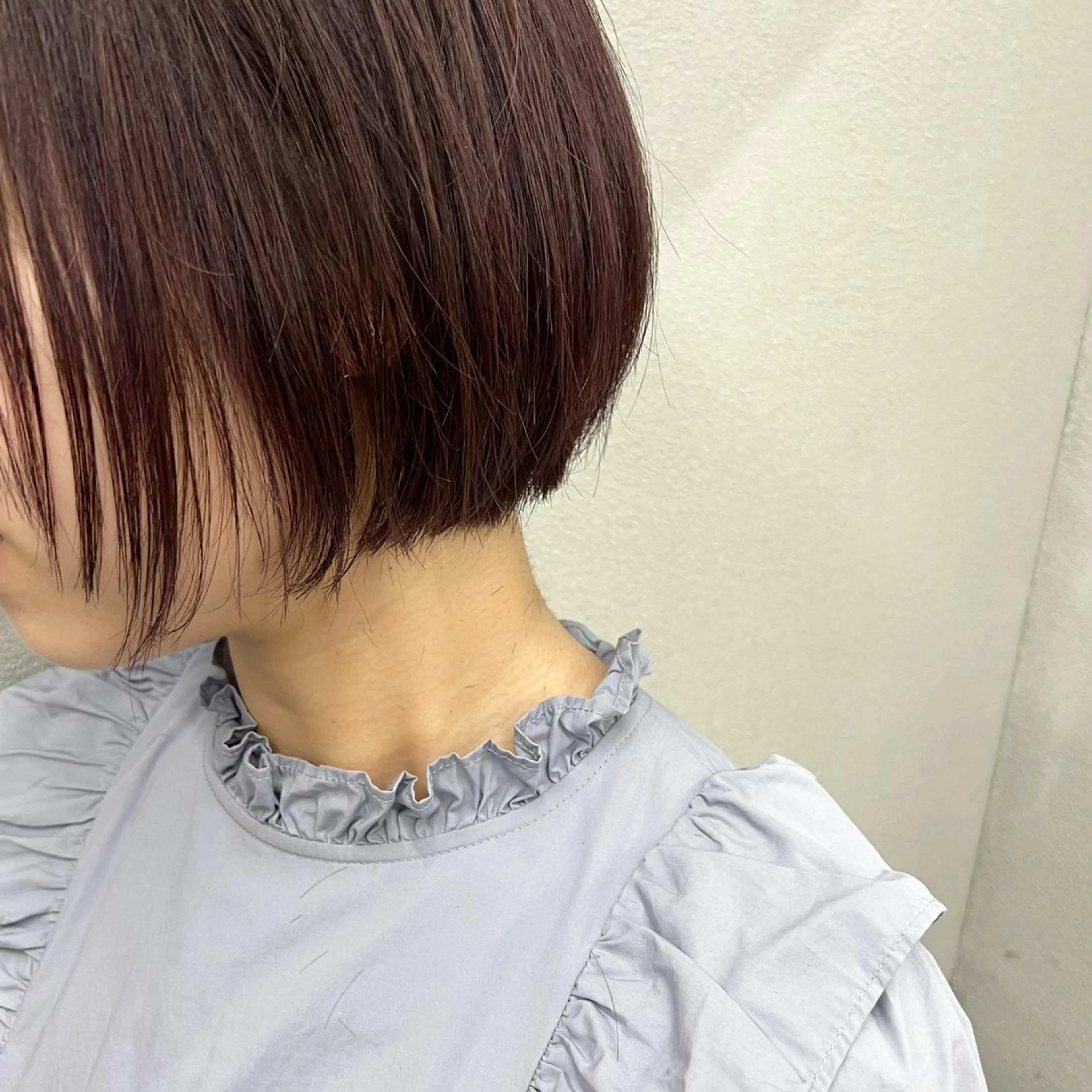 ショート カラー ボブ レイヤーカット カット ヘアカラー トリートメント 🌱小顔魅せカット 透明感カラー/泉綺のヘアスタイル