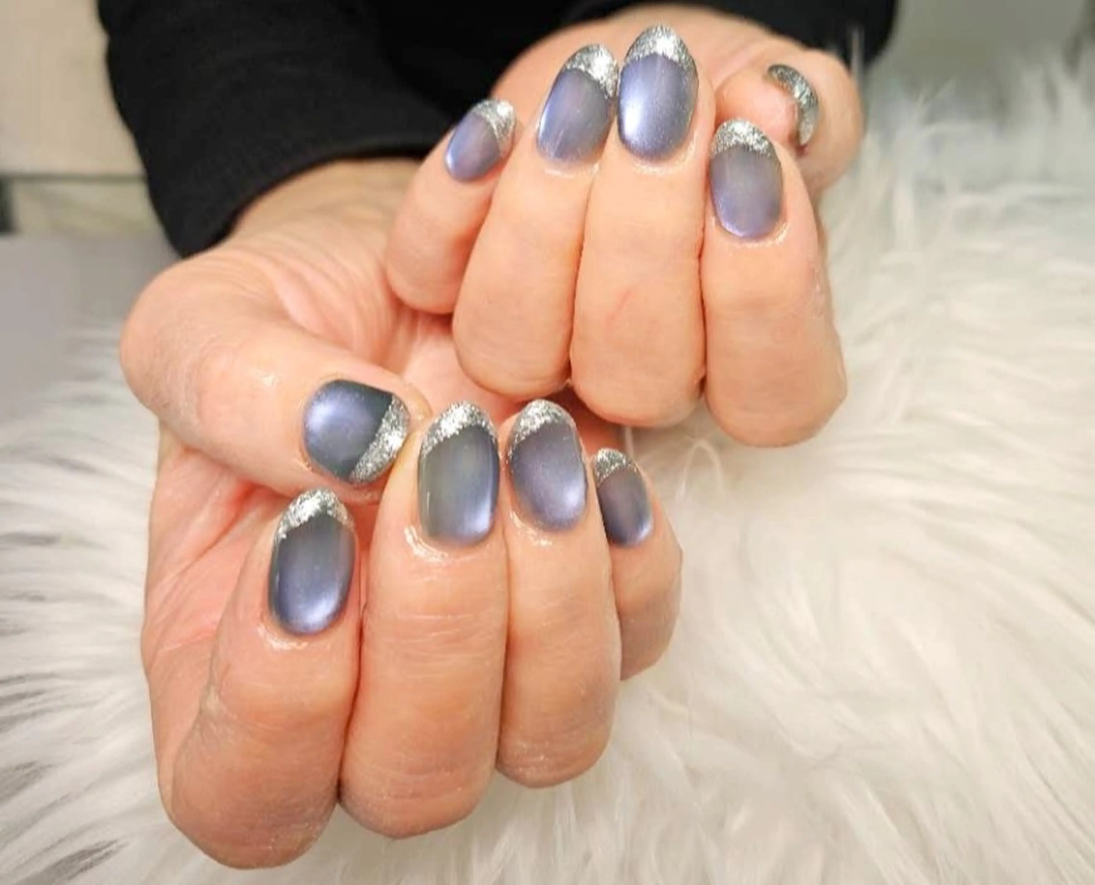 ネイル ジェルネイル マグネットネイル パラジェル ハンドネイル Beaubie  nailサロンのネイルデザイン