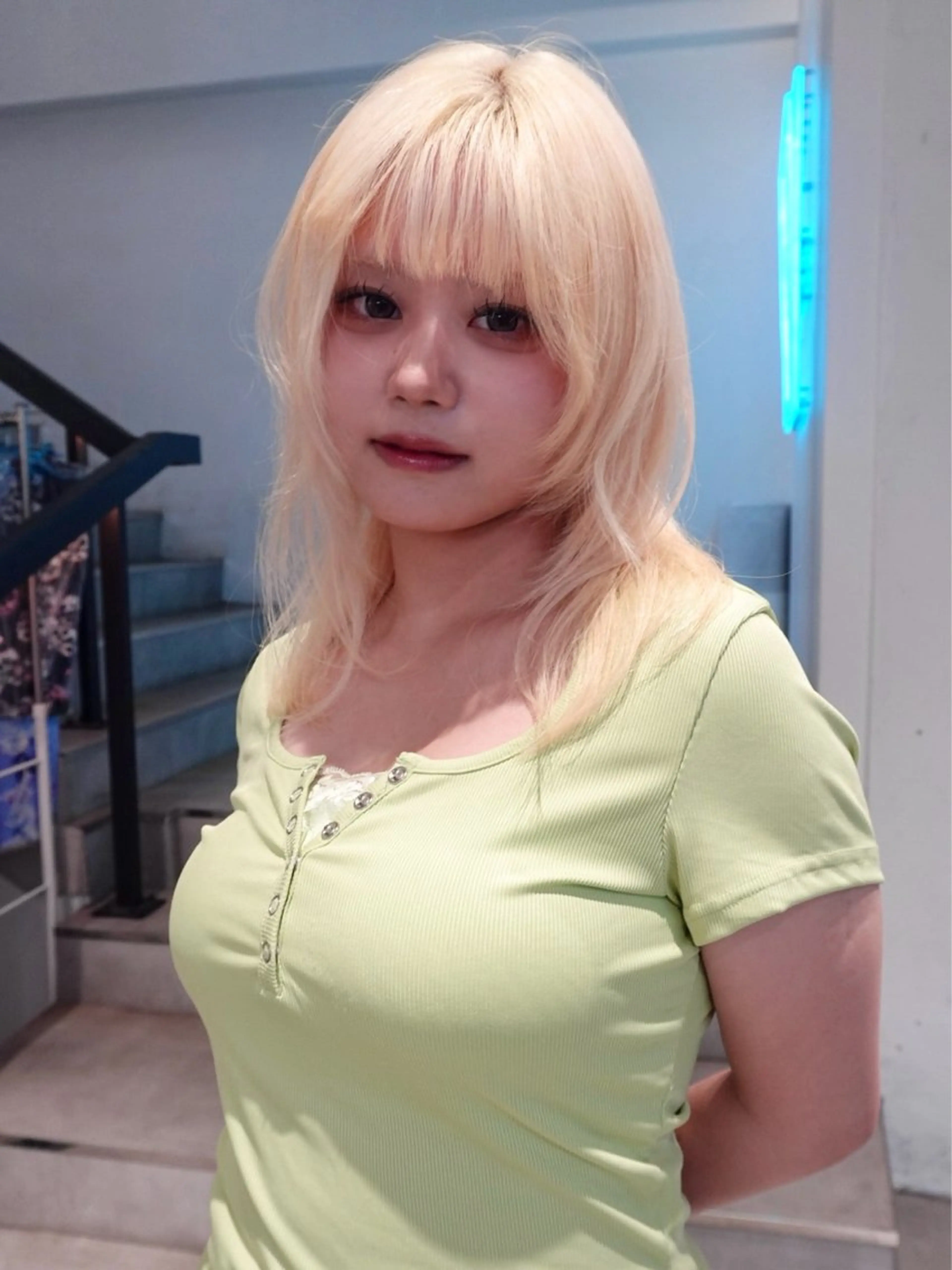 カラー ヘアカラー ハイトーン/レイヤー nail 百咲💌のヘアスタイル