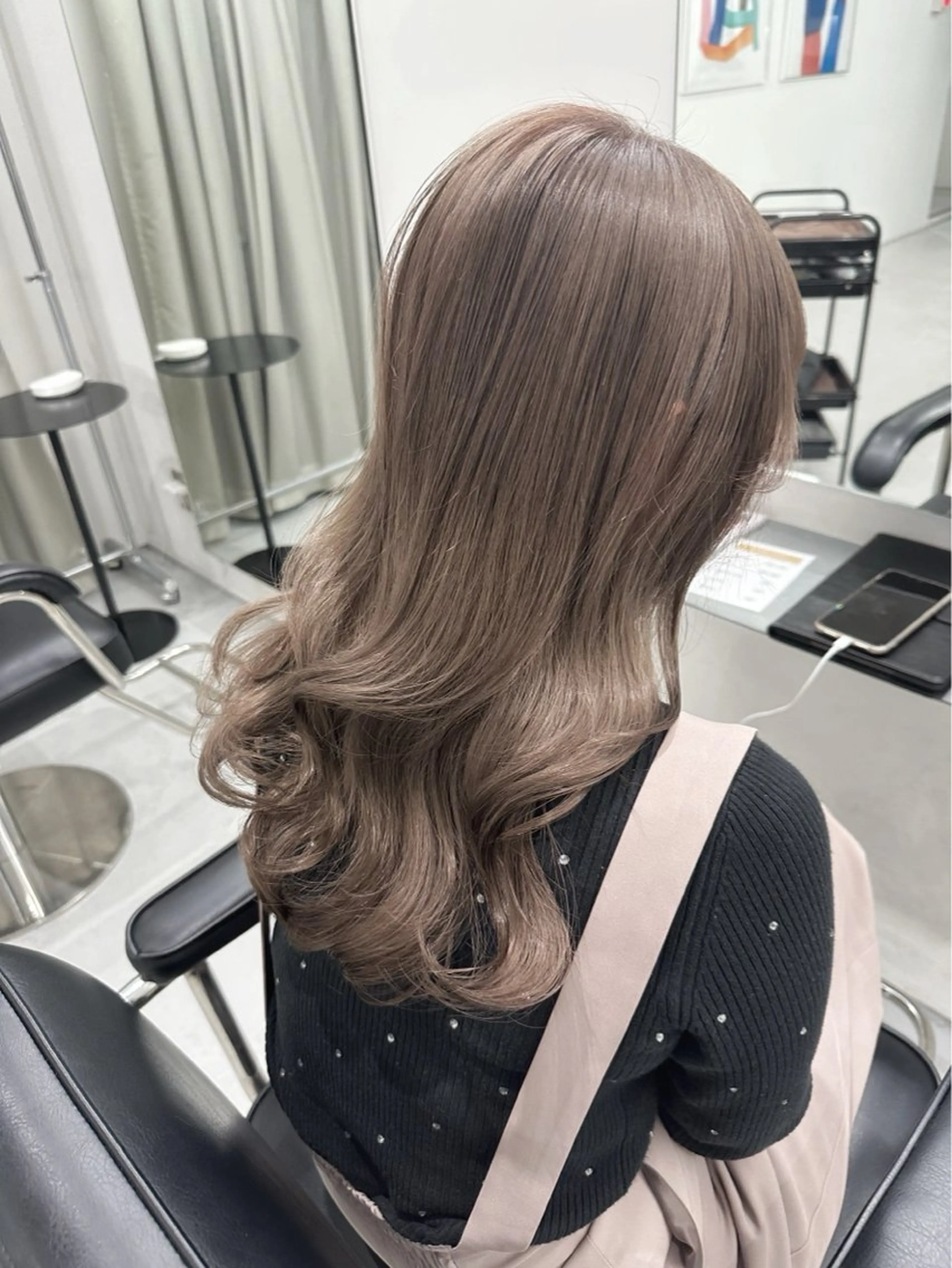 ミディアム ベージュカラー🕊️ 新潟駅/谷口大海のヘアスタイル