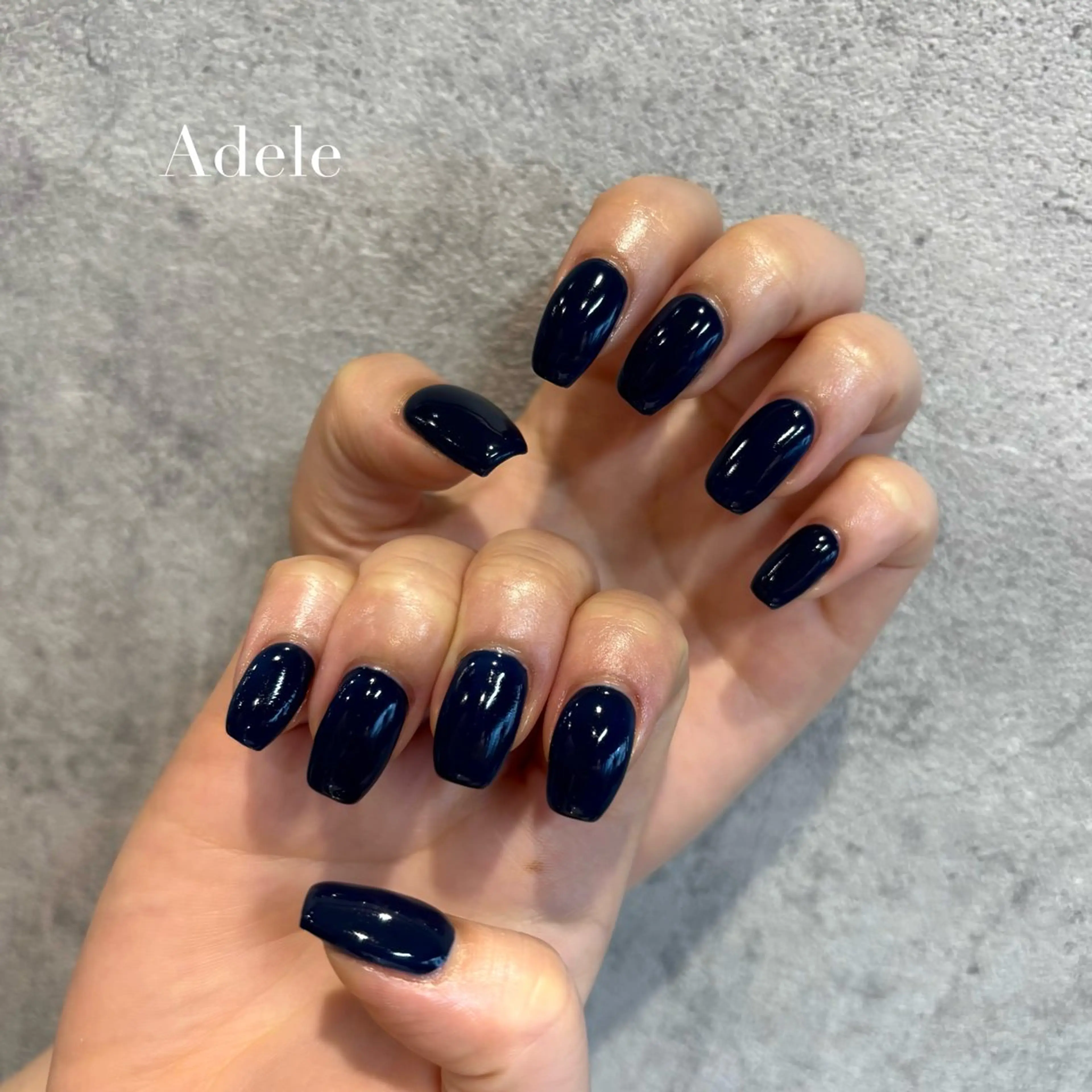 ネイル ラメ(グリッター) ワンカラーネイル ハンドネイル Adele saraのネイルデザイン