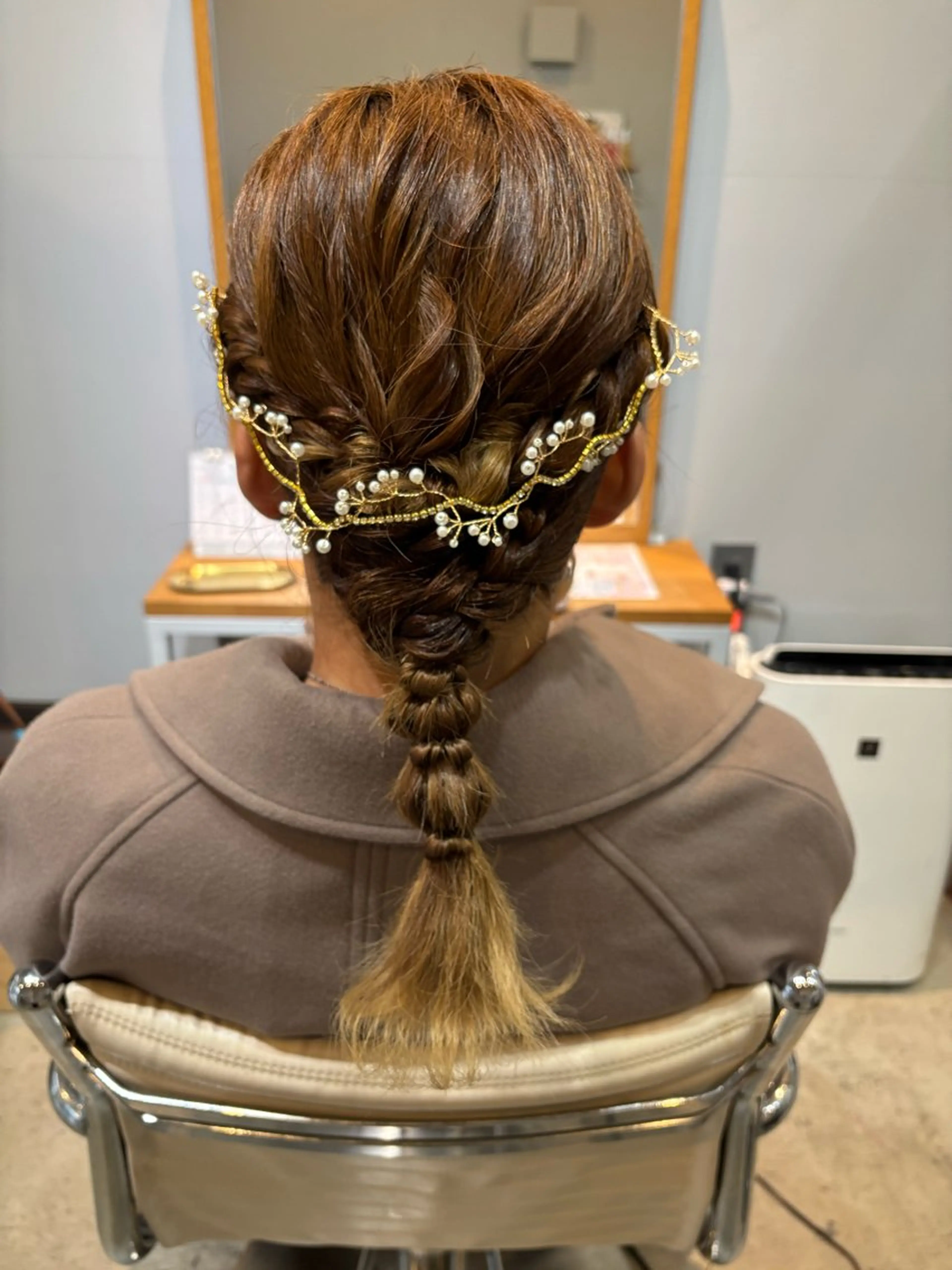 セミロング ヘアセット 桑野 葵のヘアスタイル