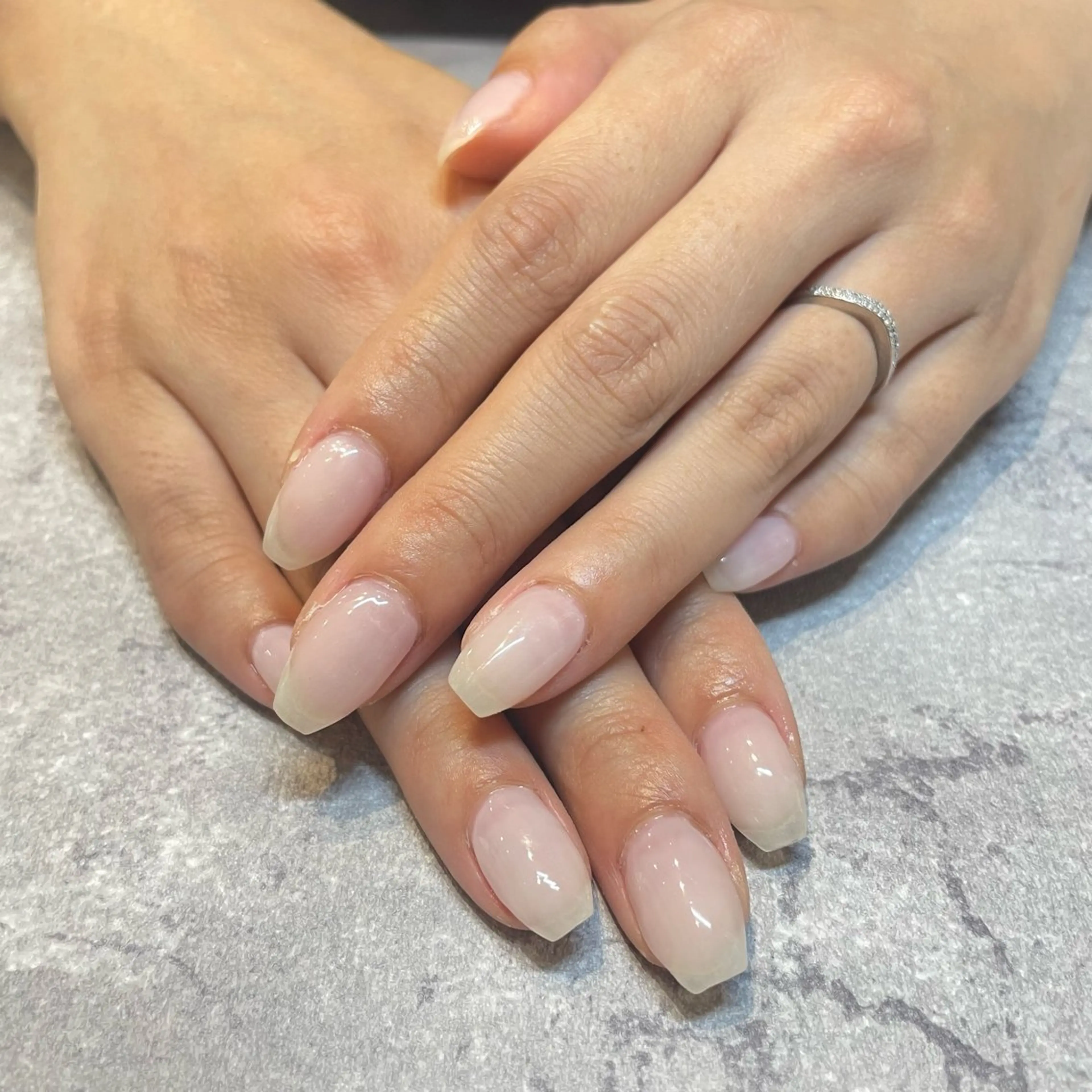 ネイル ワンカラーネイル ホワイト みなみ❤︎ジャニオタ ネイリスト/堺筋本町のネイルデザイン