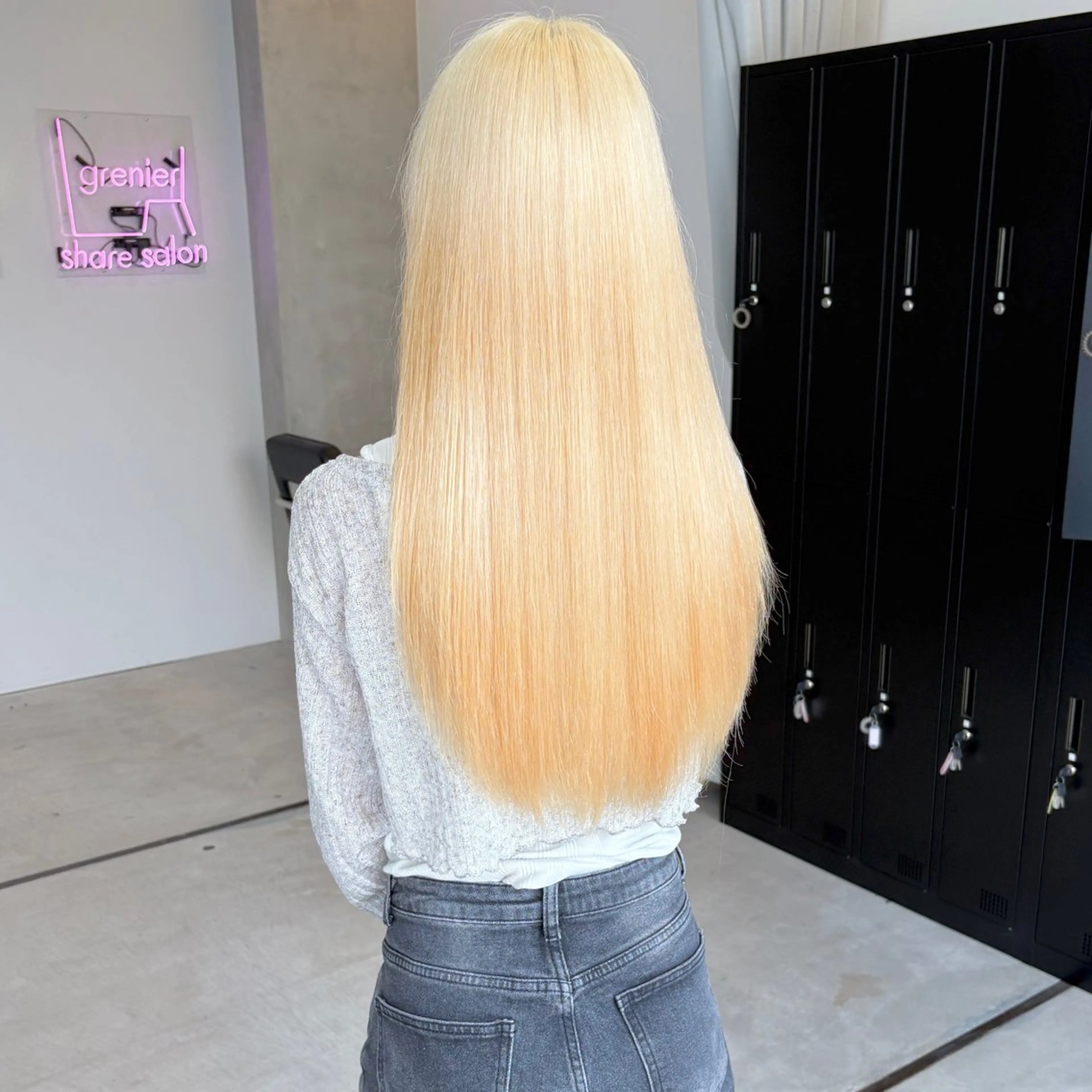 ロング カラー ブリーチ ヘアカラー はちすか るかのヘアスタイル