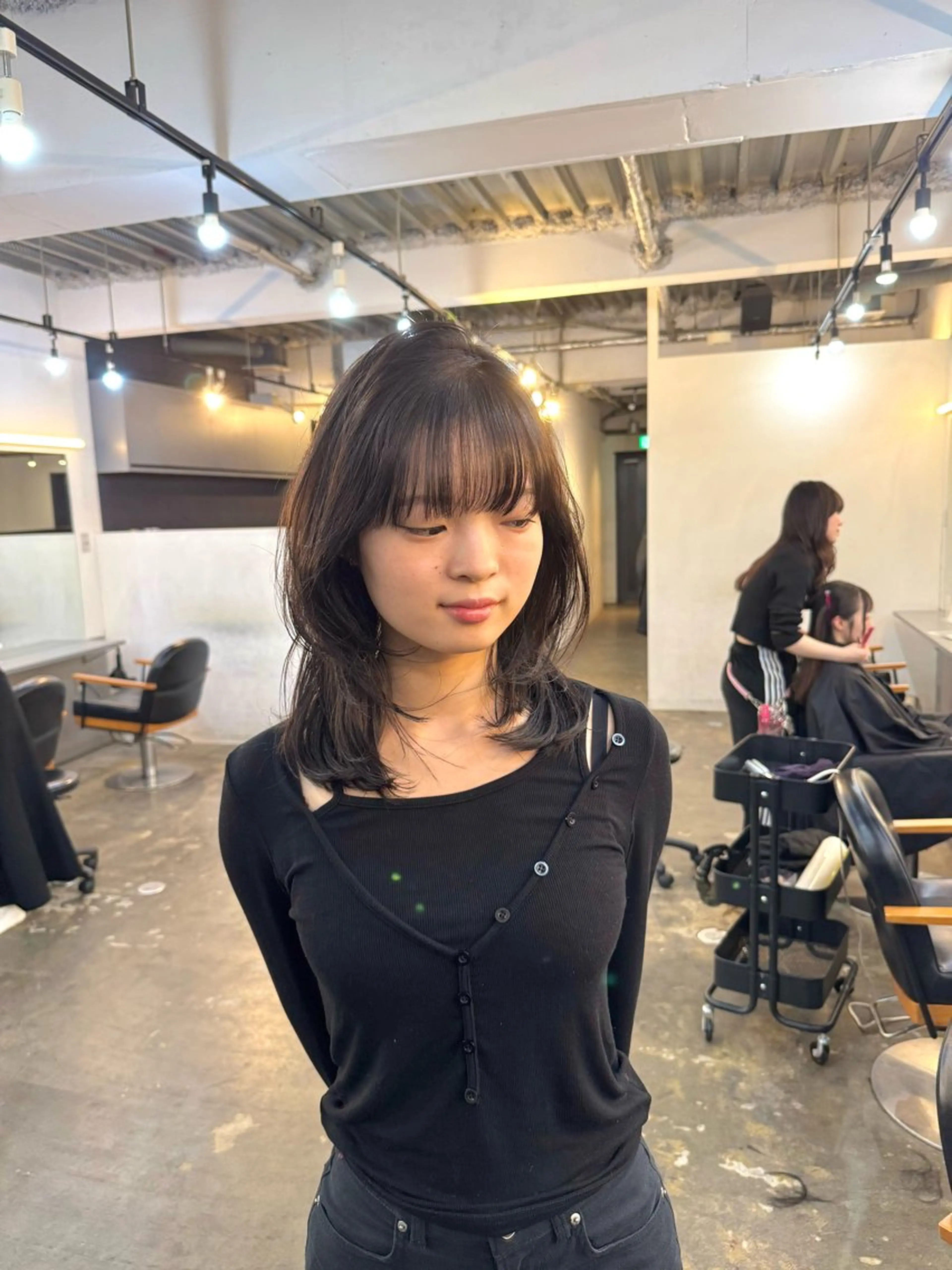 ミディアム カラー ✂韓国レイヤー 🦋みやび🪽のヘアスタイル