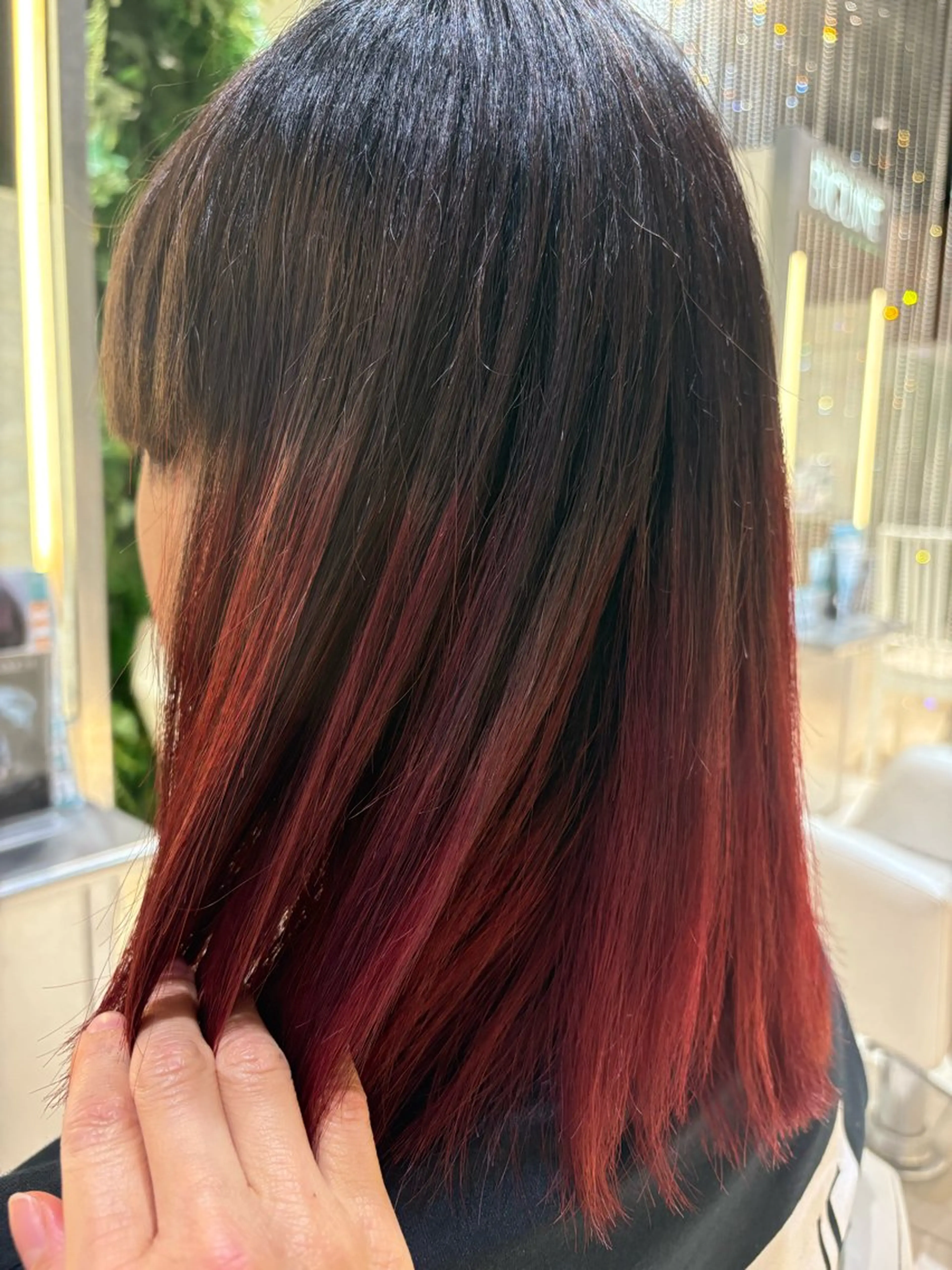 ミディアム カラー グラデーションカラー JEAN CLAUDE BIGUINE 横浜ベイクォーター店所属・Koharu 髪質改善カラーのヘアスタイル