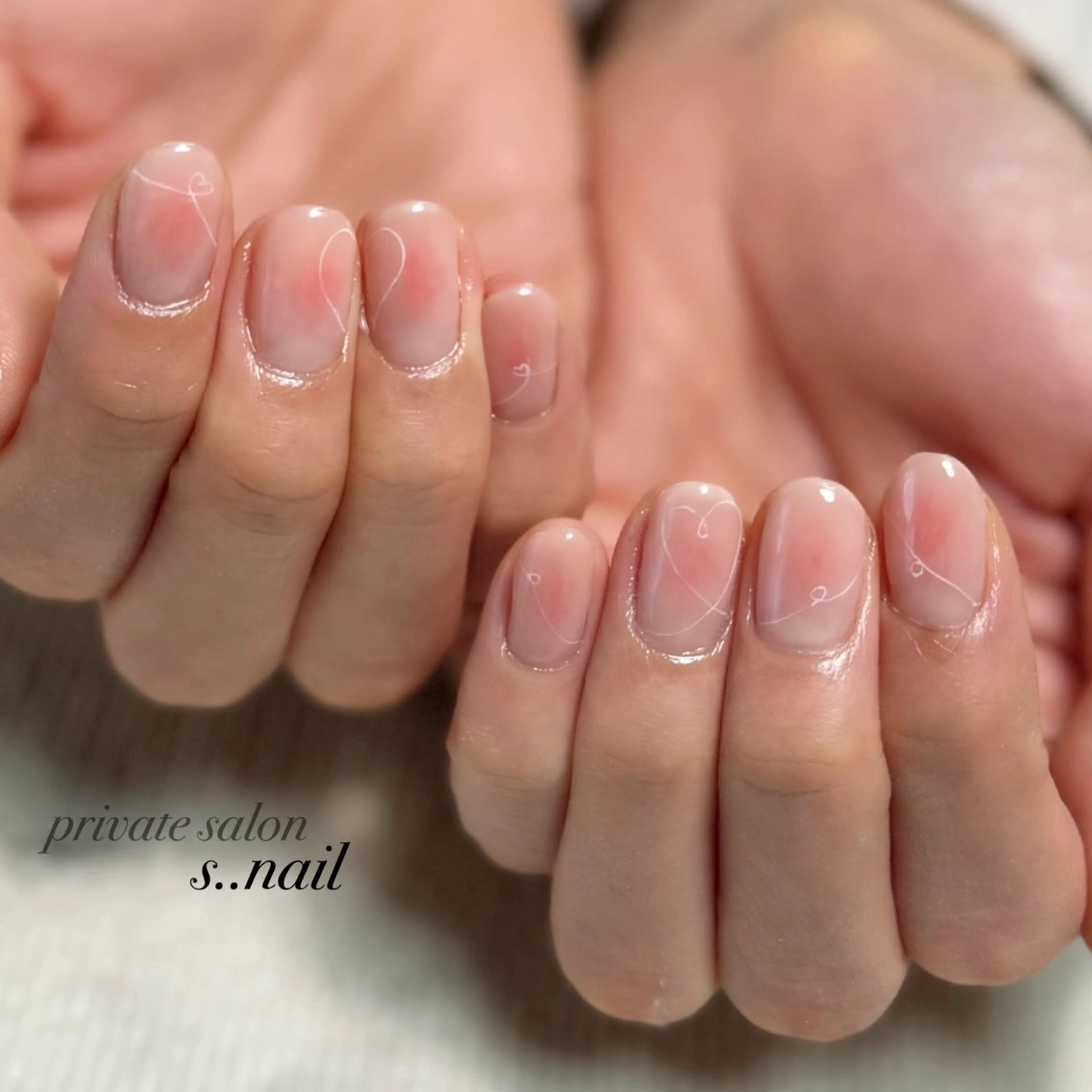 ネイル チークネイル ハート ハンドネイル フットネイル s..nail / MORITAのネイルデザイン