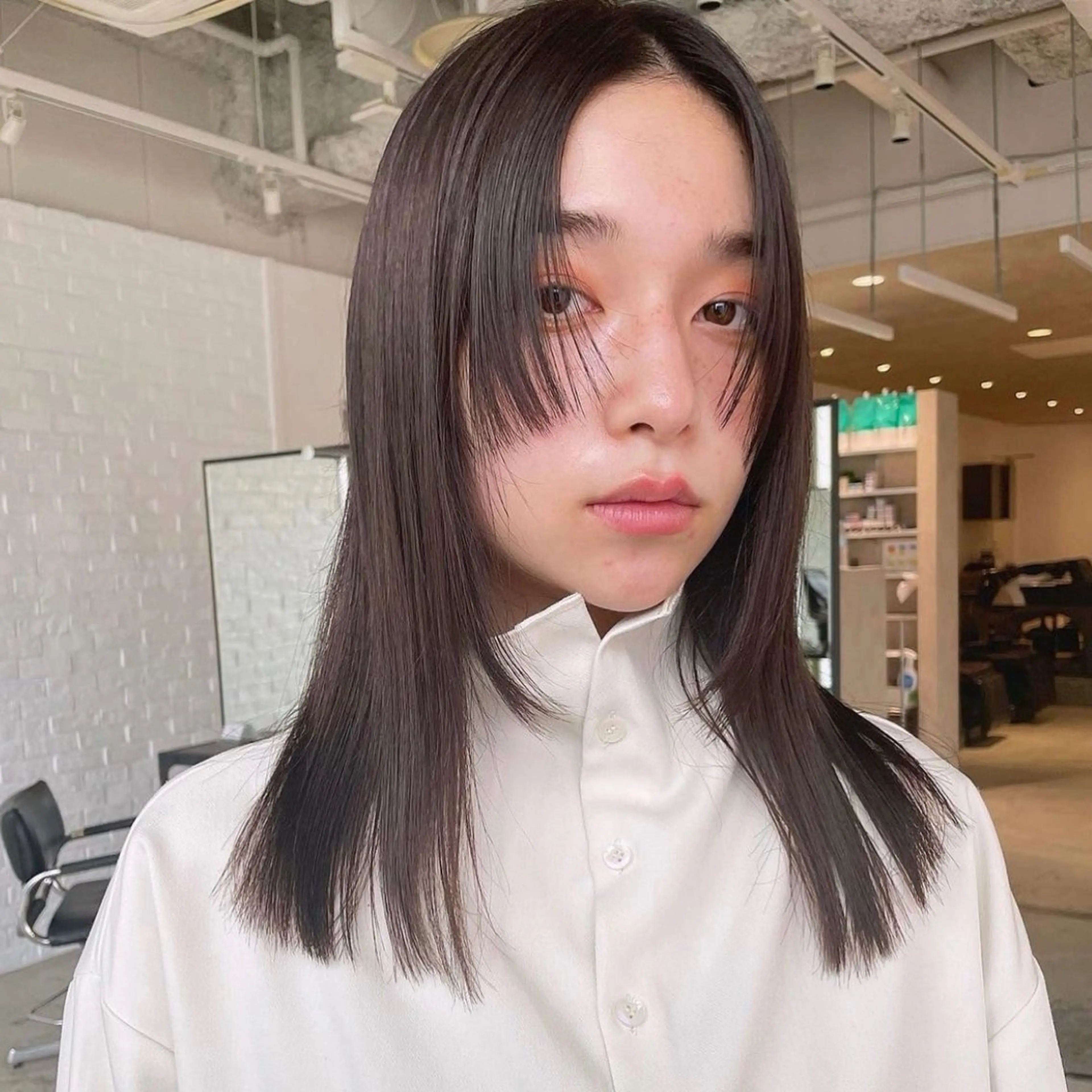 ミディアム ヘアカラー トリートメント ハイトーン×デザイン 似合わせ/Yoheiのヘアスタイル