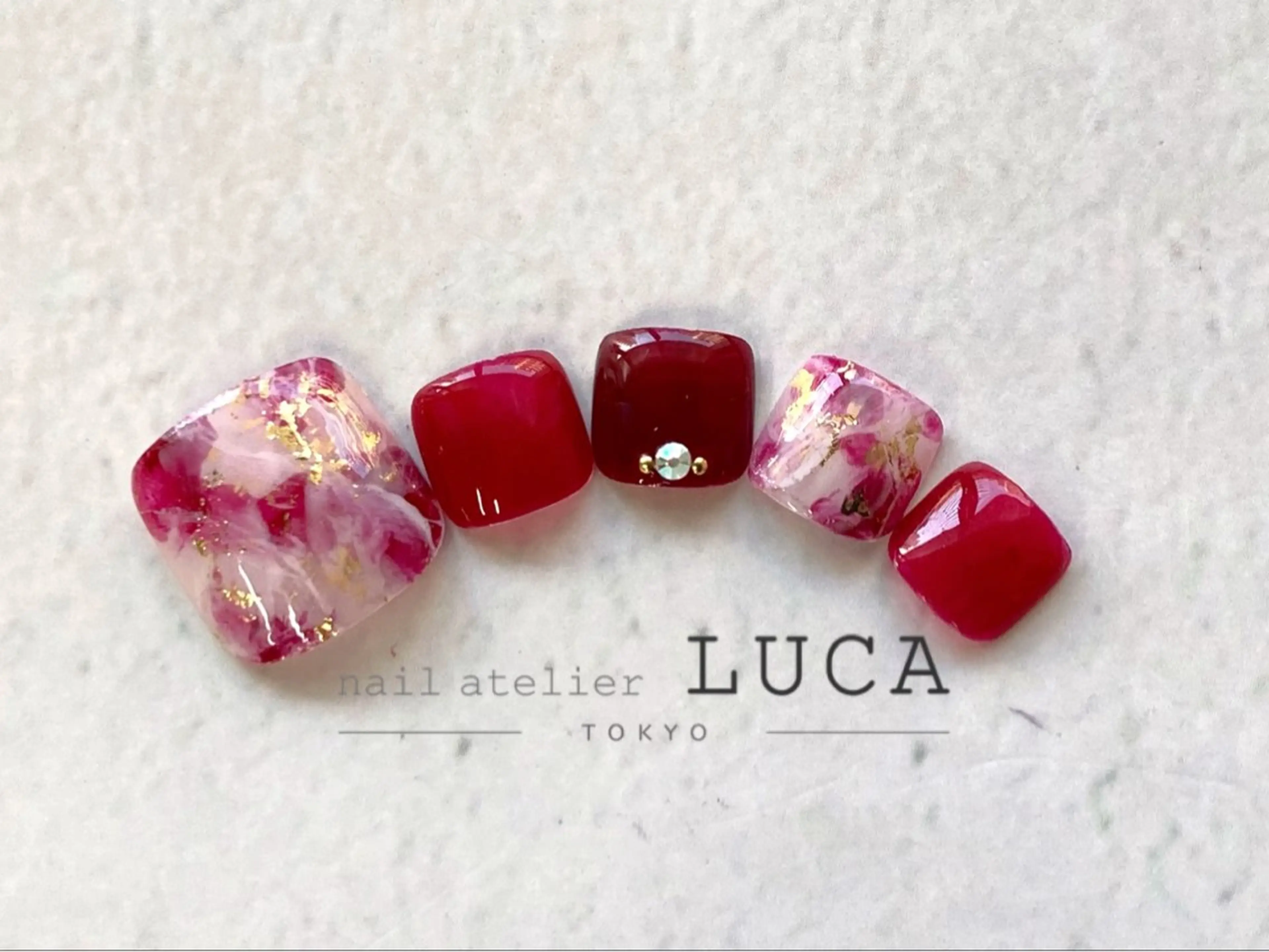 【フット】【オフなし】自爪を削らない🫧シェラックスタンダードアートコース💅🏻（40色以上）の写真