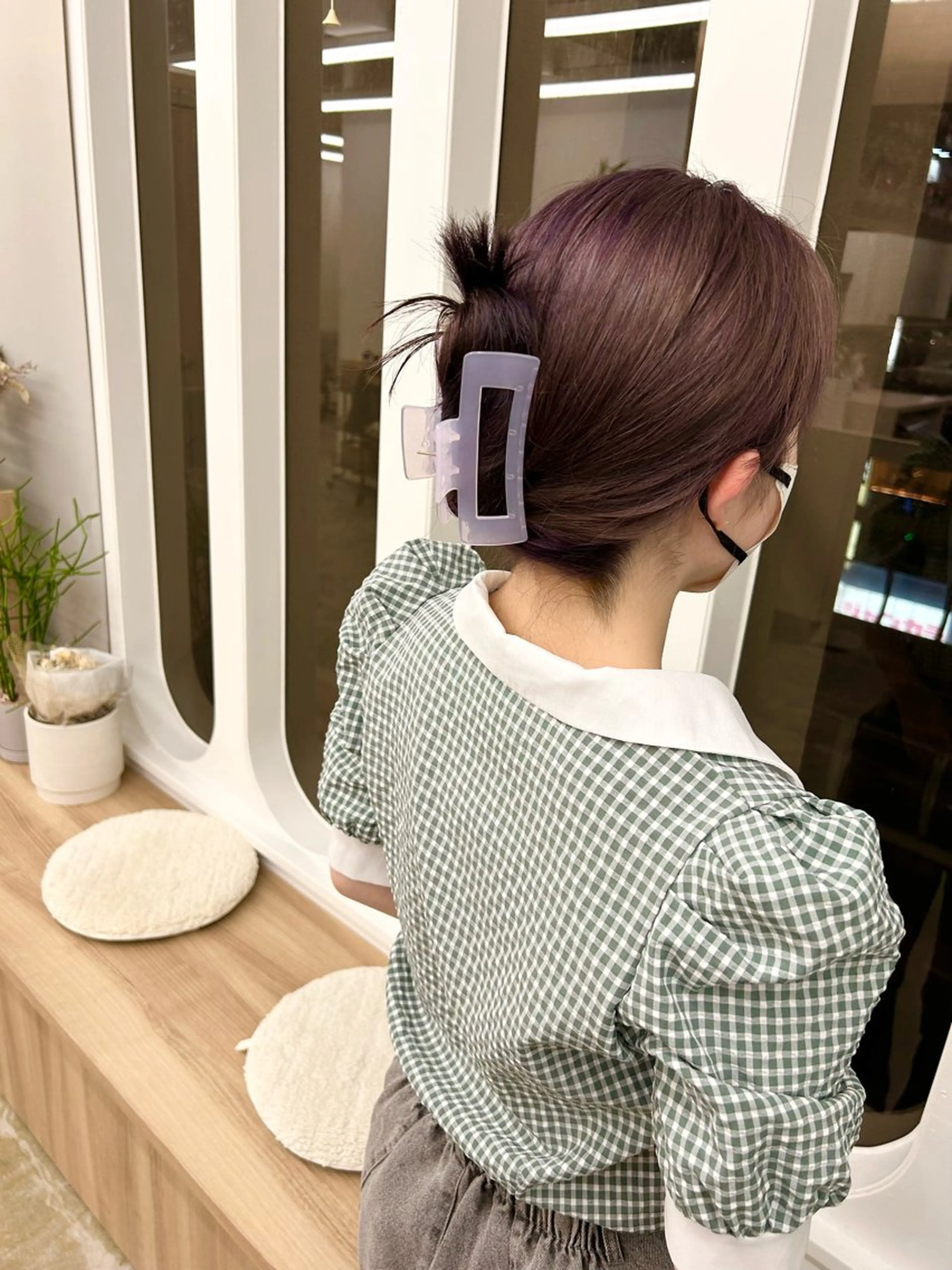 ロング カラー ブリーチ 韓国ヘア nanahaのヘアスタイル