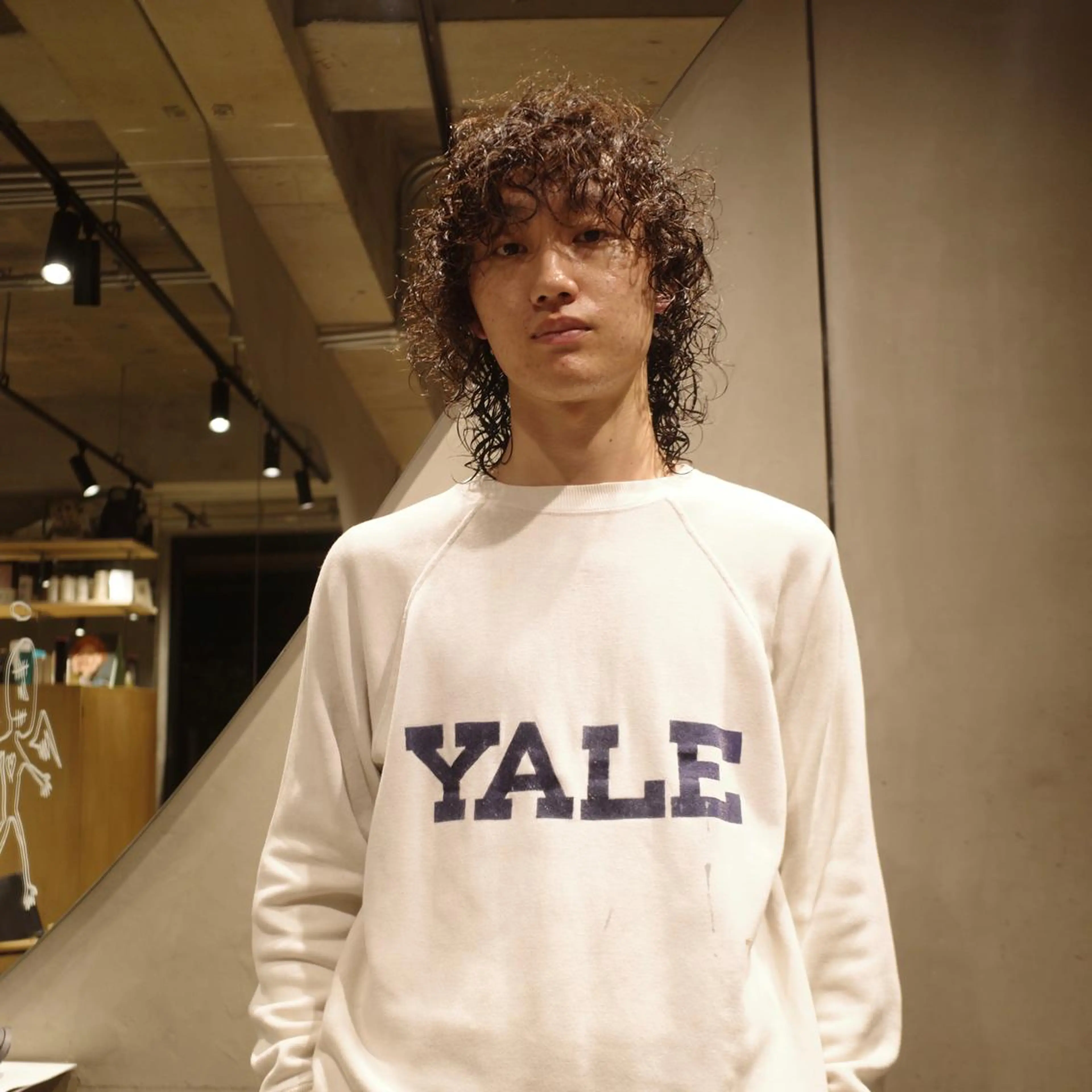 セミロング パーマ メンズ ショートボブ メンズブリーチ メンズデザインカット フェードカット メンズハイライト カット パーマ 🌈圧倒的デザイン パーマ　関和希のヘアスタイル