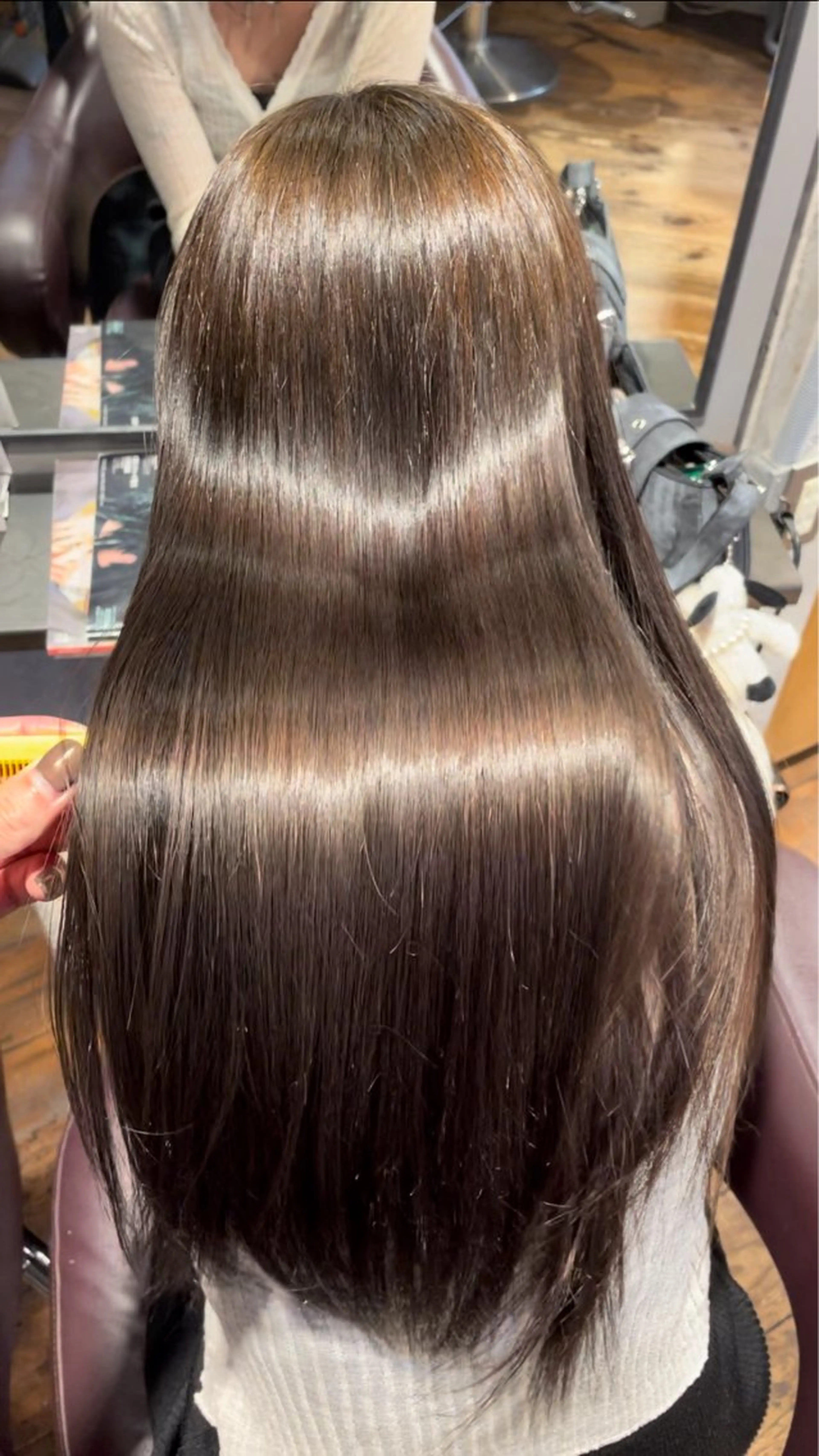 【ブリーチなしダブルカラー＋4step treatment】　ブリーチはしたくないけど明るくしたい方におすすめ♪の写真