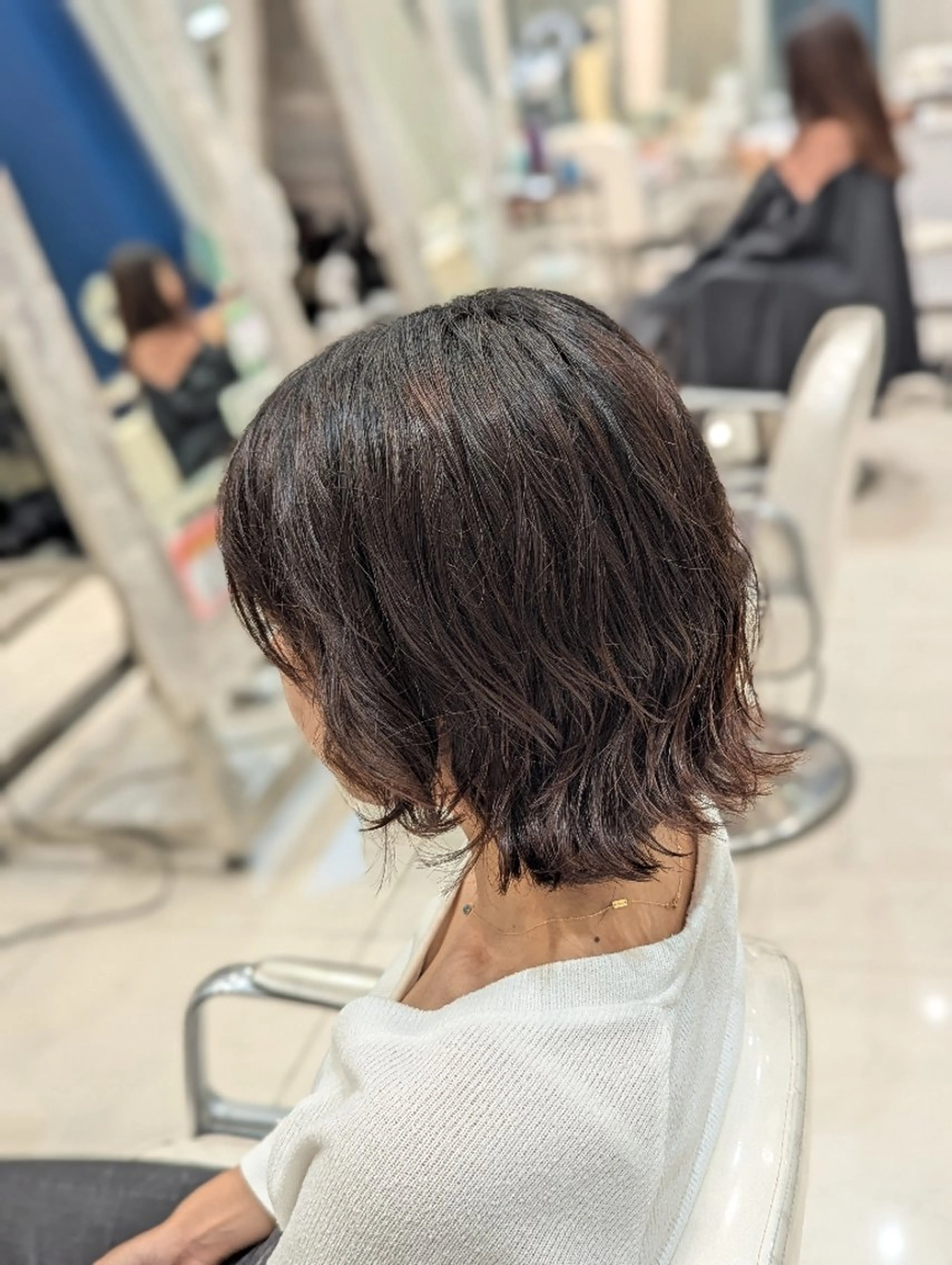 パーマ ミディアム 髪質改善 カミムラのヘアスタイル