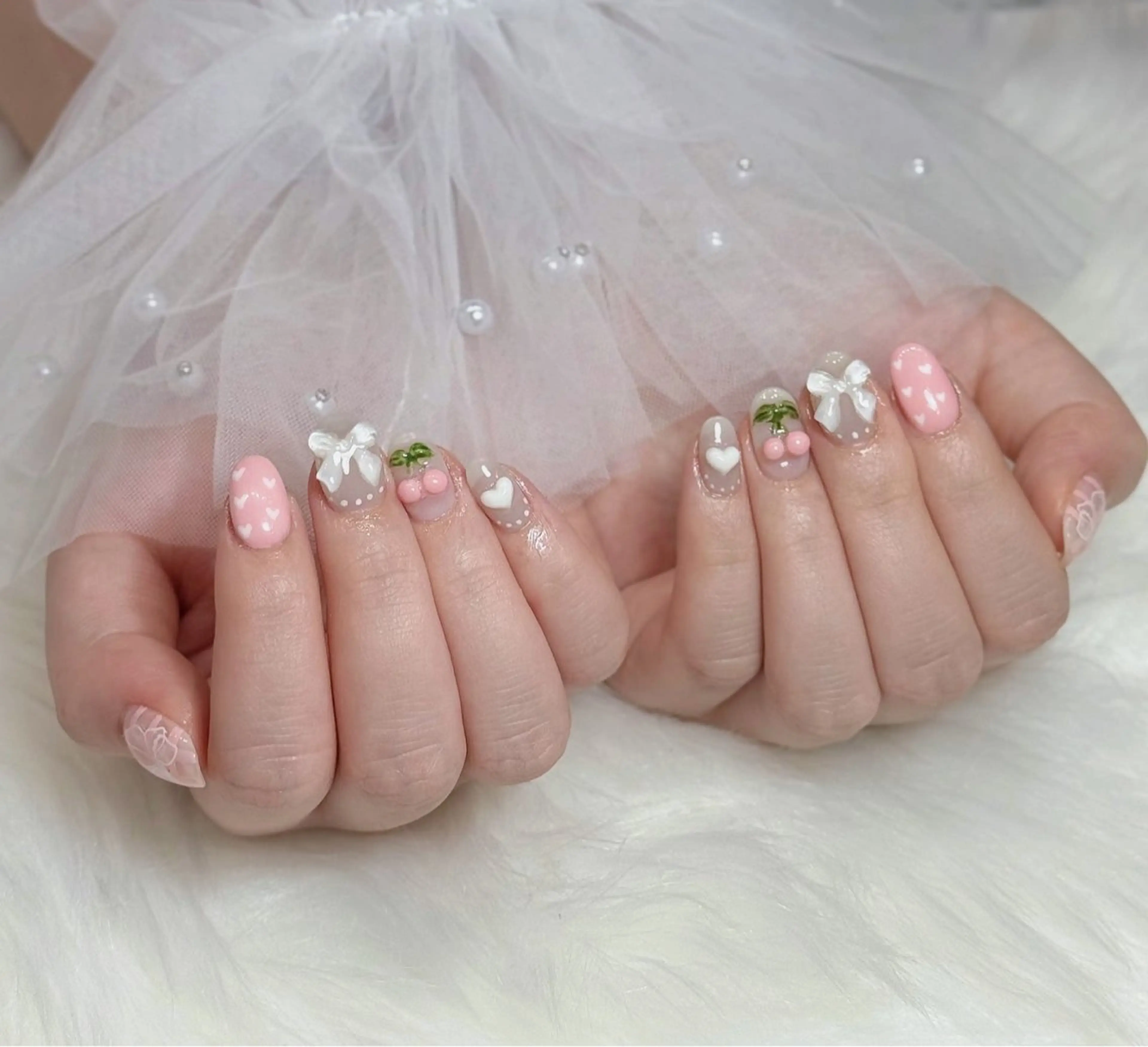 ネイル オーロラネイル チークネイル フットネイル フレンチネイル ジェルネイル Nichi Nailsのネイルデザイン