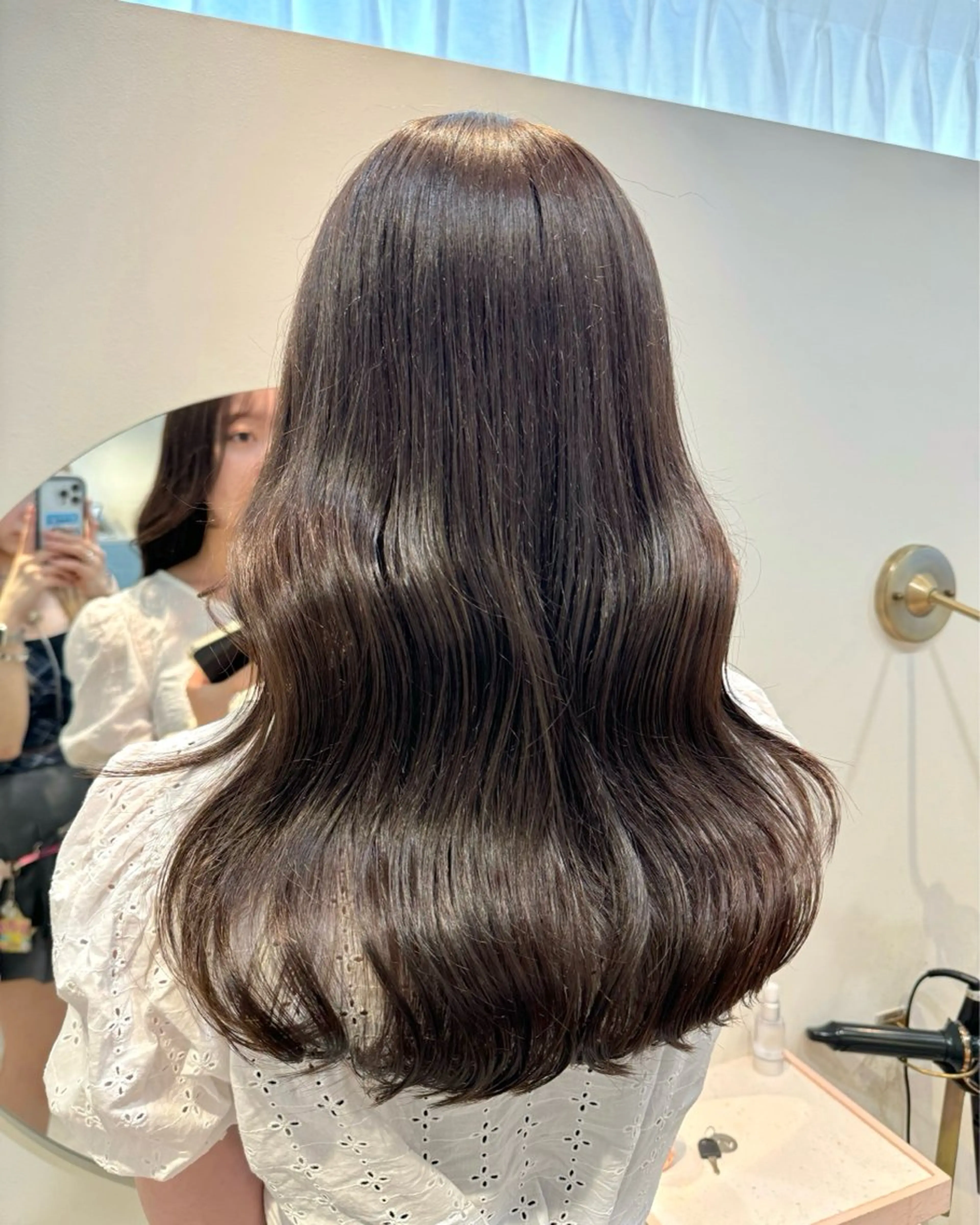 セミロング カラー ayaka♡ 柔らかカラーのヘアスタイル