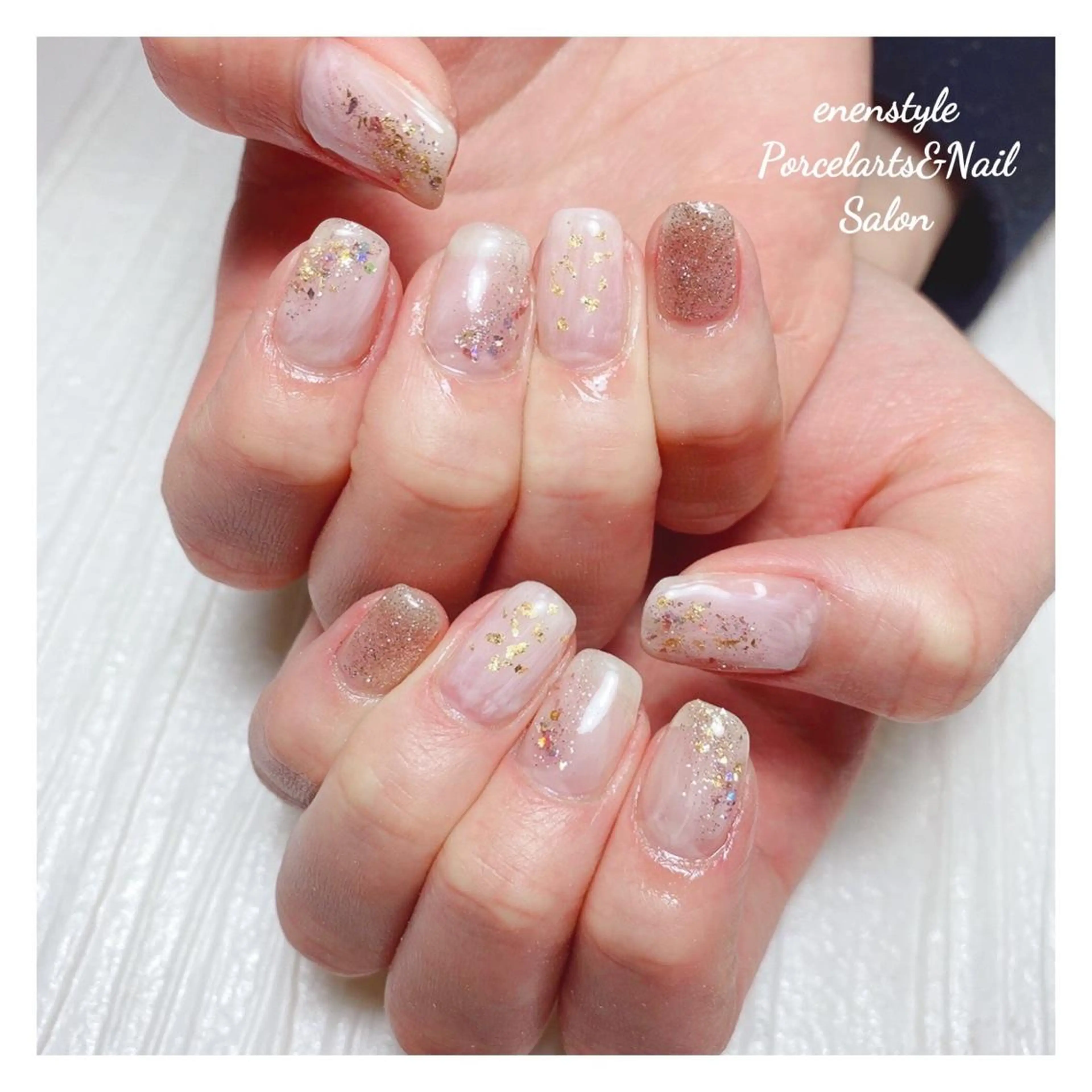 ミディアム ネイル 👑enen style👑のネイルデザイン