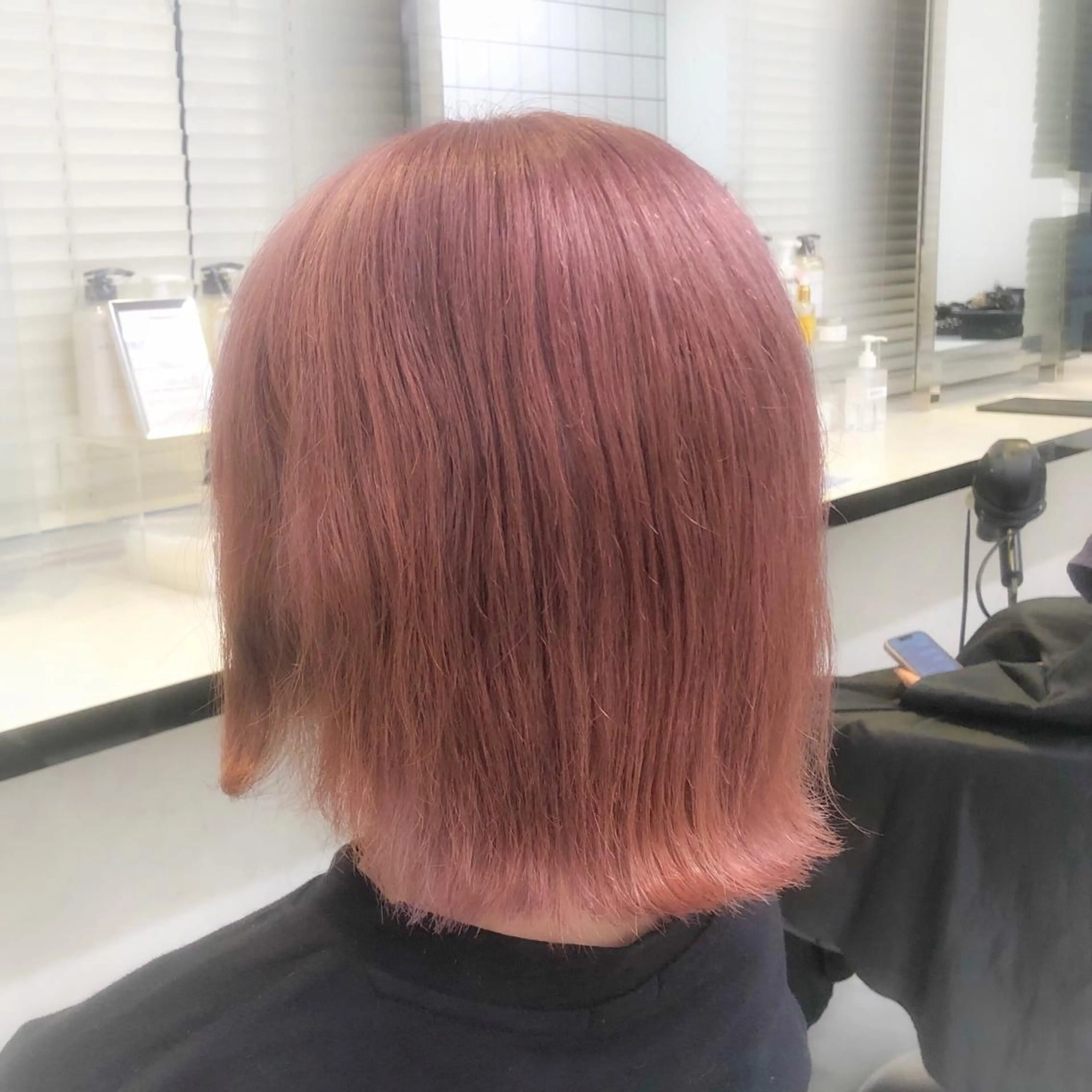 セミロング カラー ピンクカラー ヘアカラー トリートメント ヘッドスパ ヘアセット 透明感/艶髪/💖 トレンドスタイル💖のヘアスタイル