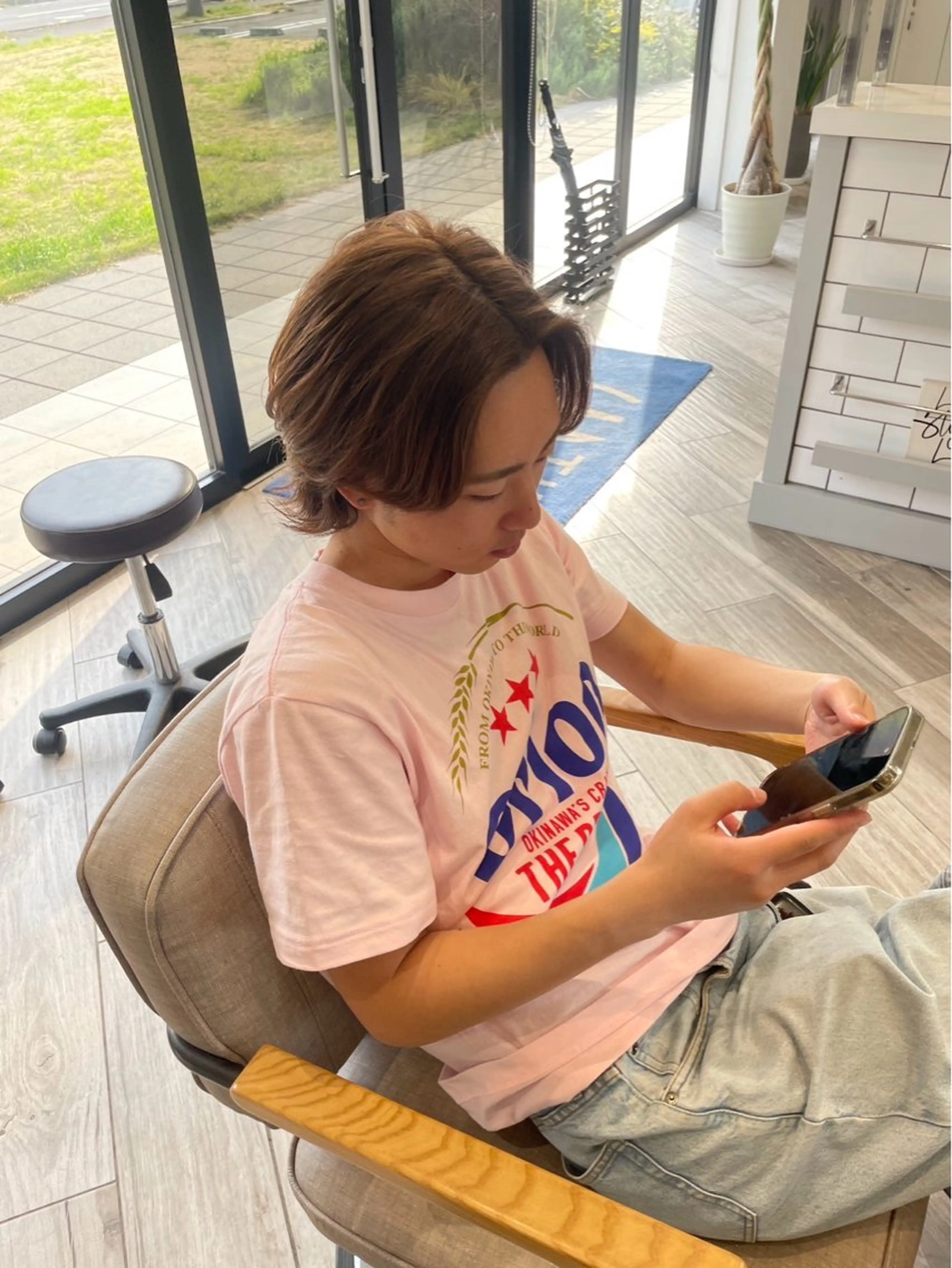 メンズカットカラーの写真