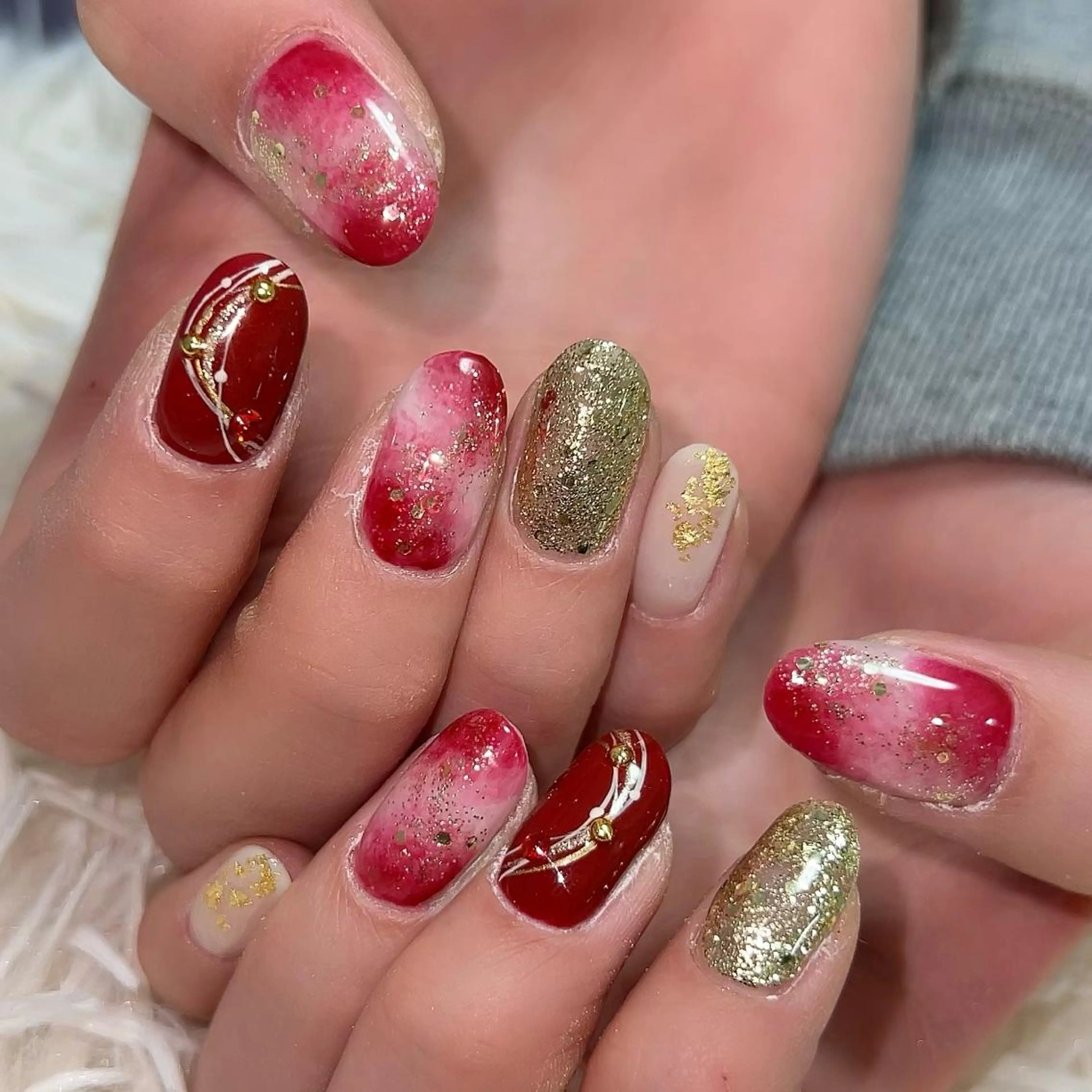 ネイル ハンドネイル 【Yappy🌈】 💖P-tanaのネイルデザイン