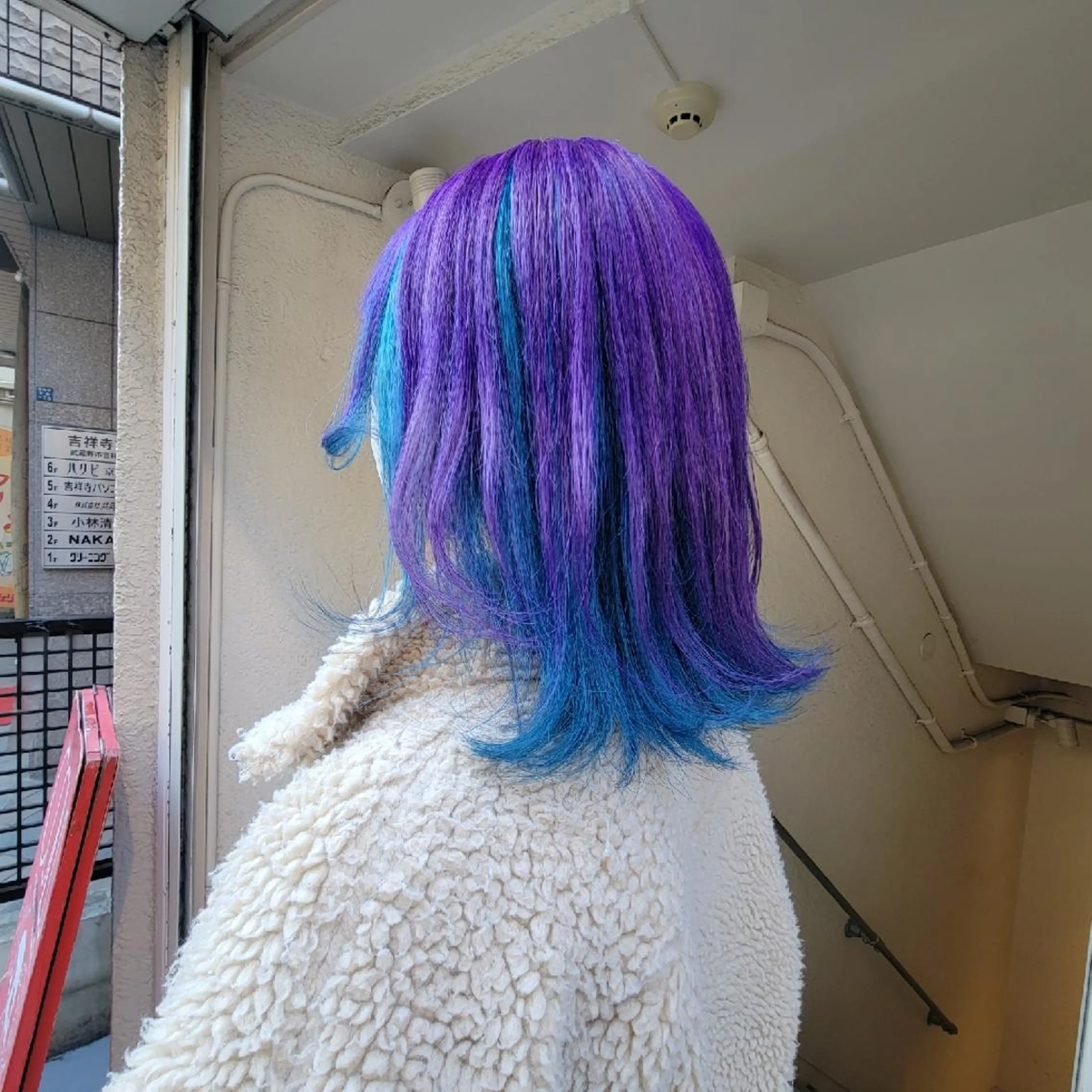 ミディアム パープルカラー カット ヘアカラー トリートメント 🇰🇷透明感×ハイ トーン🌟tomoのヘアスタイル