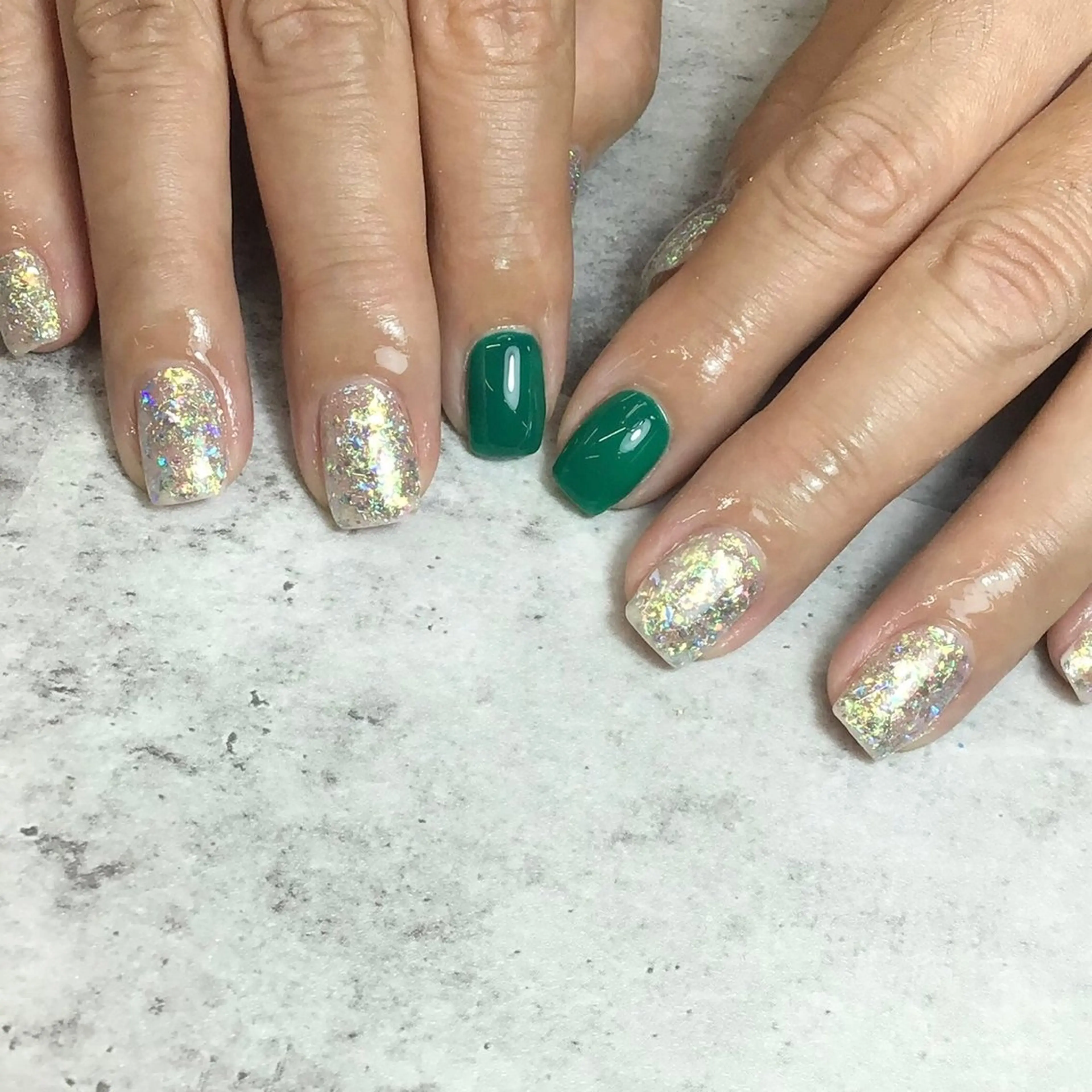 ネイル ジェルネイル マグネットネイル 持ち込み ワンカラーネイル パラジェル 西院eye fallonのマツエク・マツパデザイン