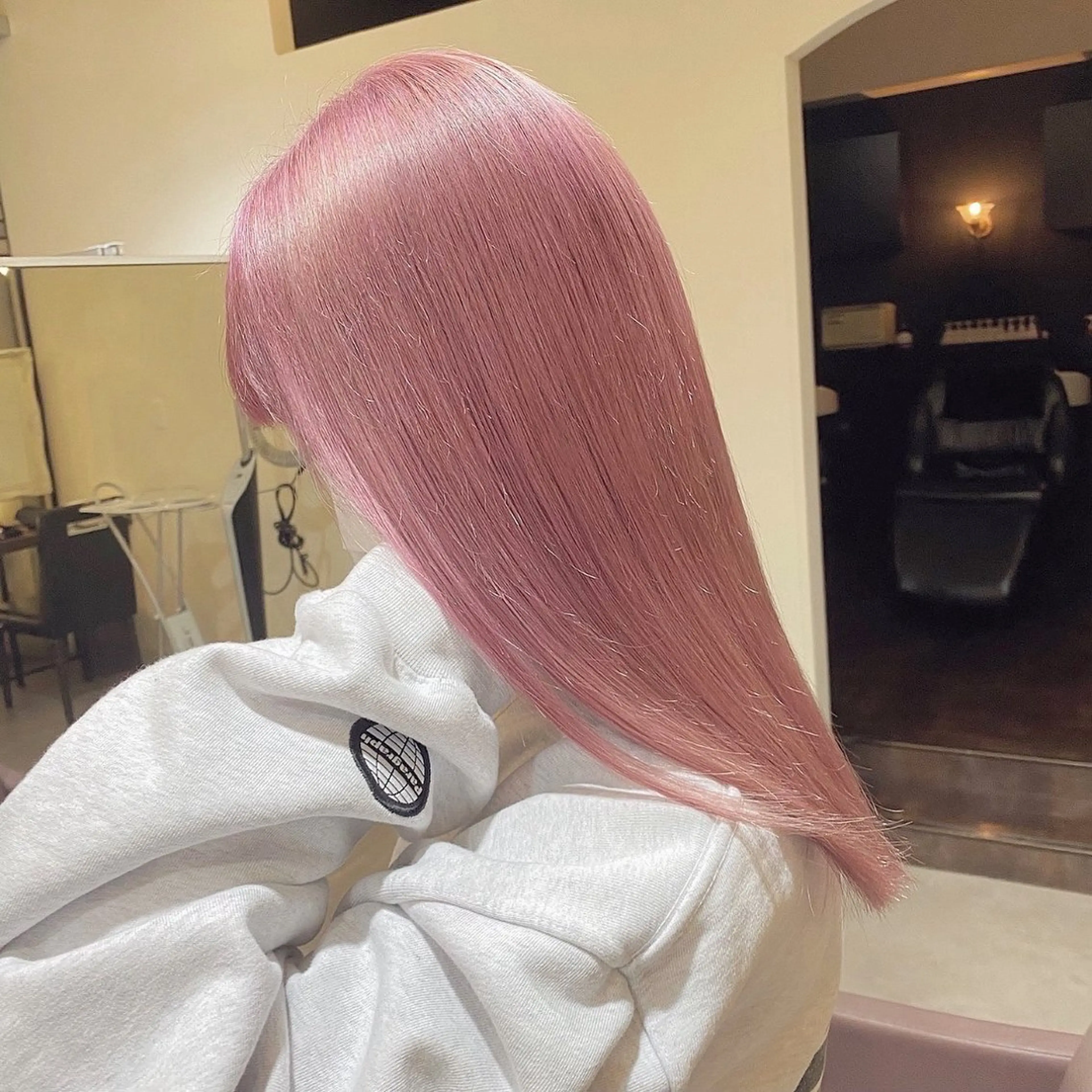 セミロング ヘアカラー Uni江坂所属・咲羽/ assistantのヘアスタイル