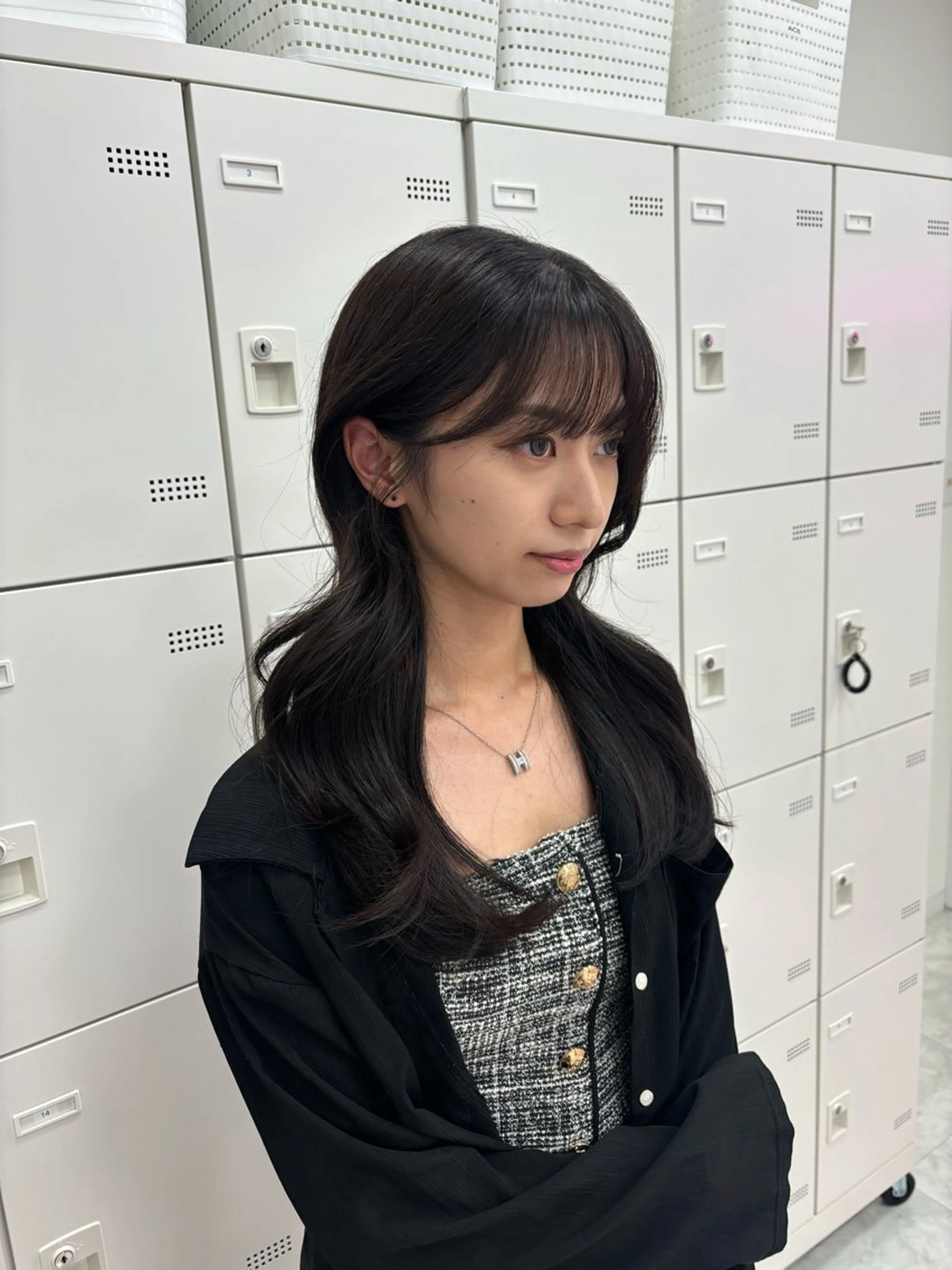 ロング カット ヘアカラー トリートメント ヘッドスパ ヘアセット 表参道ハッシュカット レイヤー/リノンのヘアスタイル