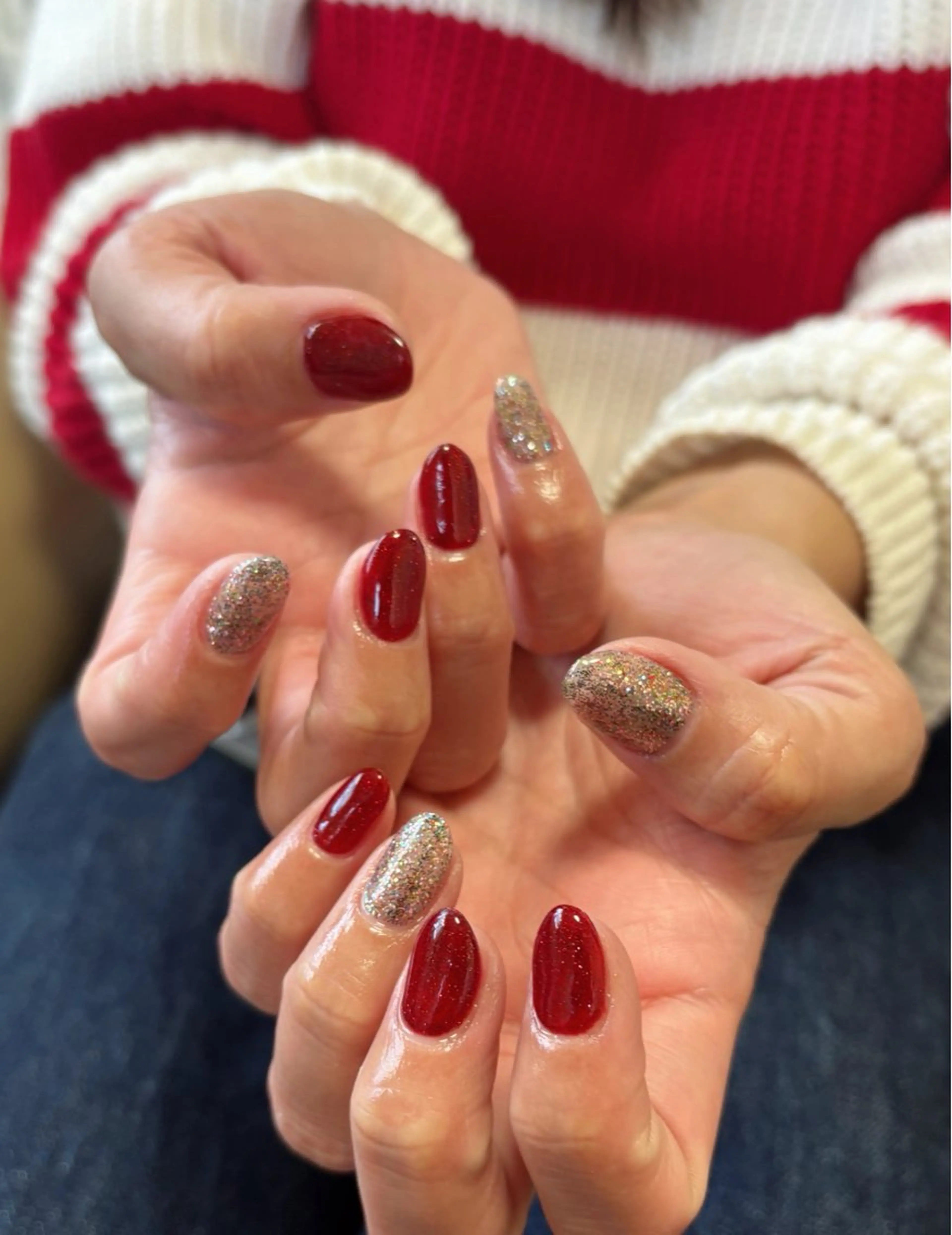 ネイル フラッシュネイル ジェルネイル キラキラネイル マグネットネイル ニュアンスネイル ハンドネイル tamu nail 　金町のネイルデザイン