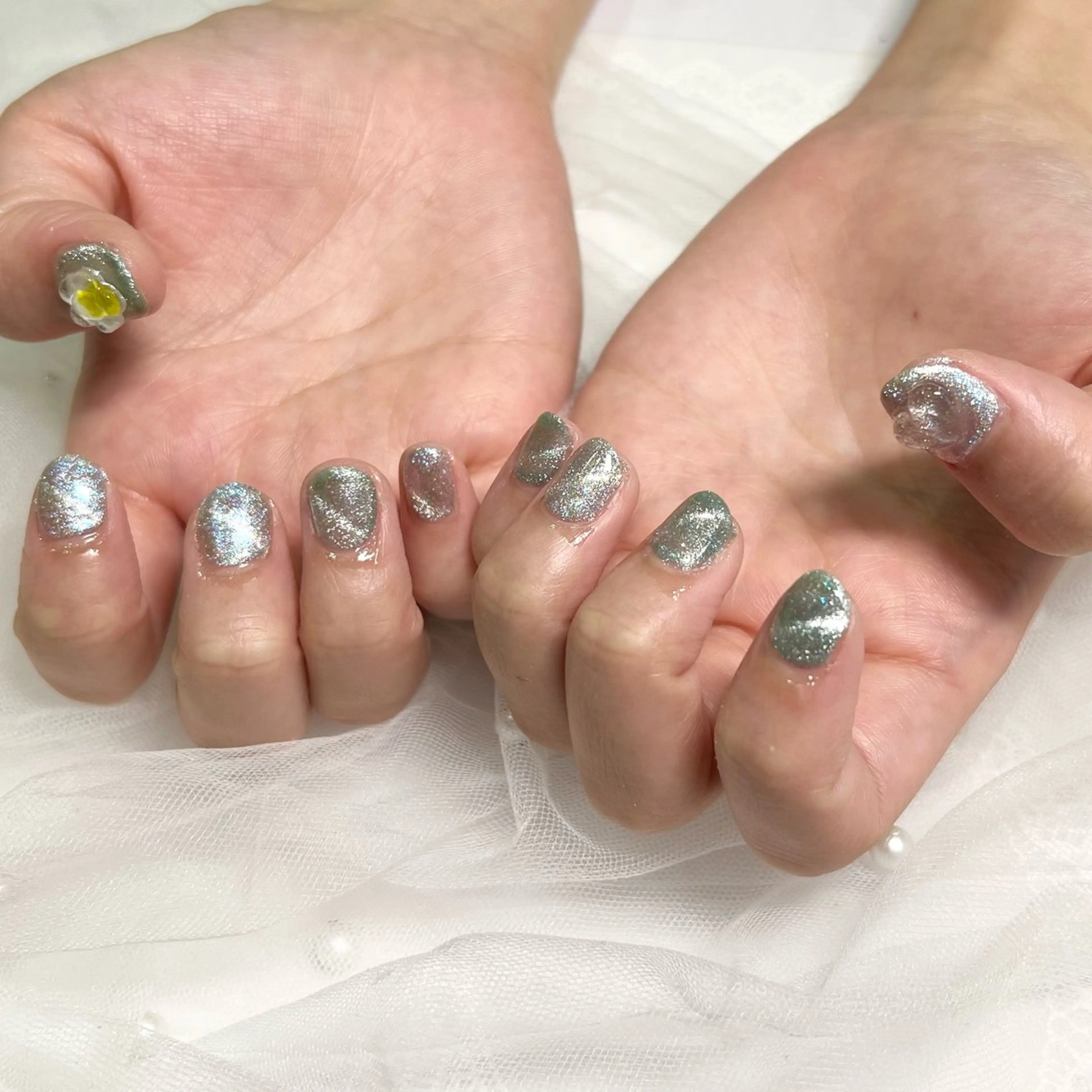 ネイル マグネットネイル 🧡Shine船橋 鳴海🧡のネイルデザイン