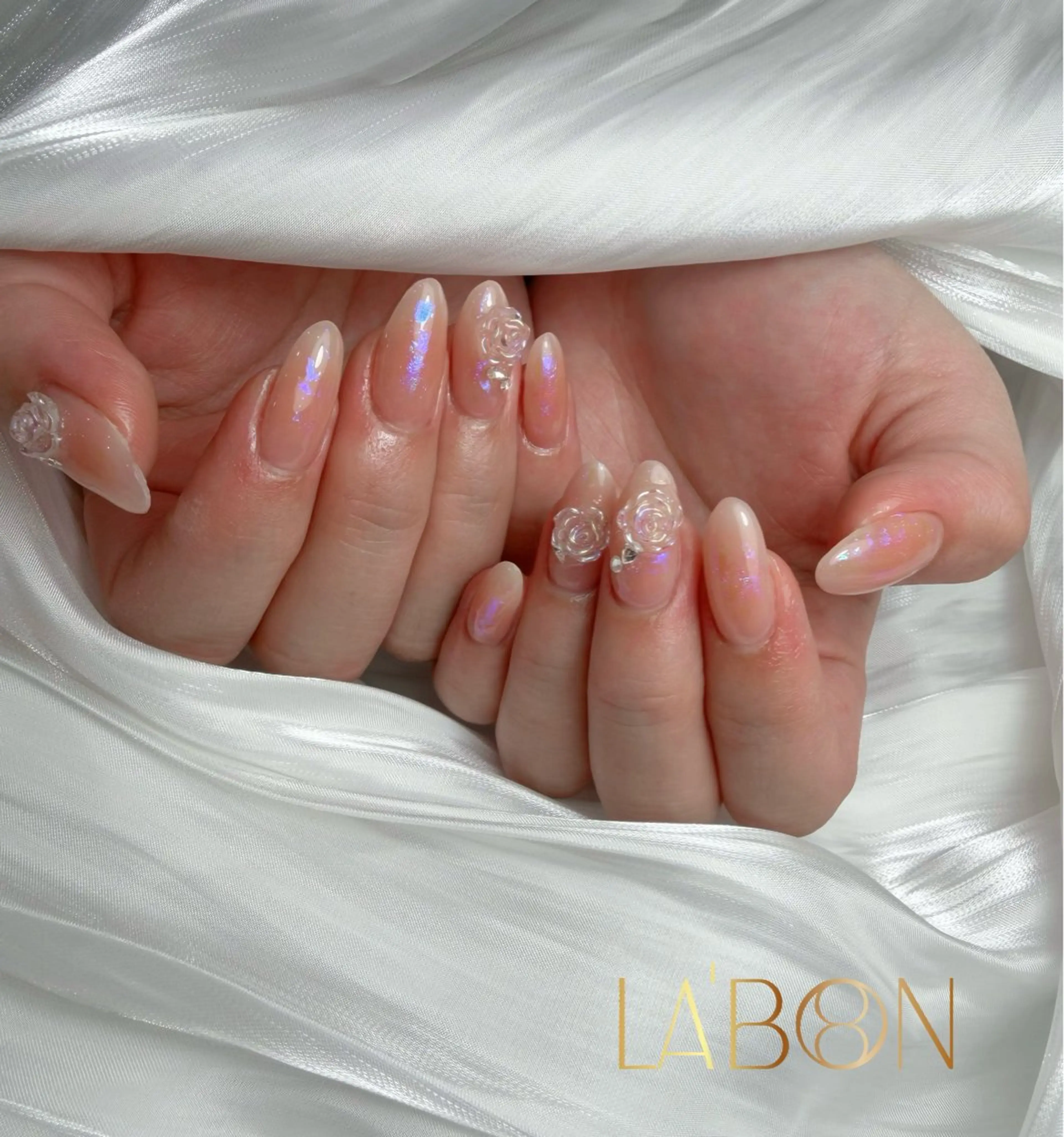 ネイル アートネイル ジェルネイル キラキラネイル 韓国ネイル ロングネイル Labon Nails Artのネイルデザイン