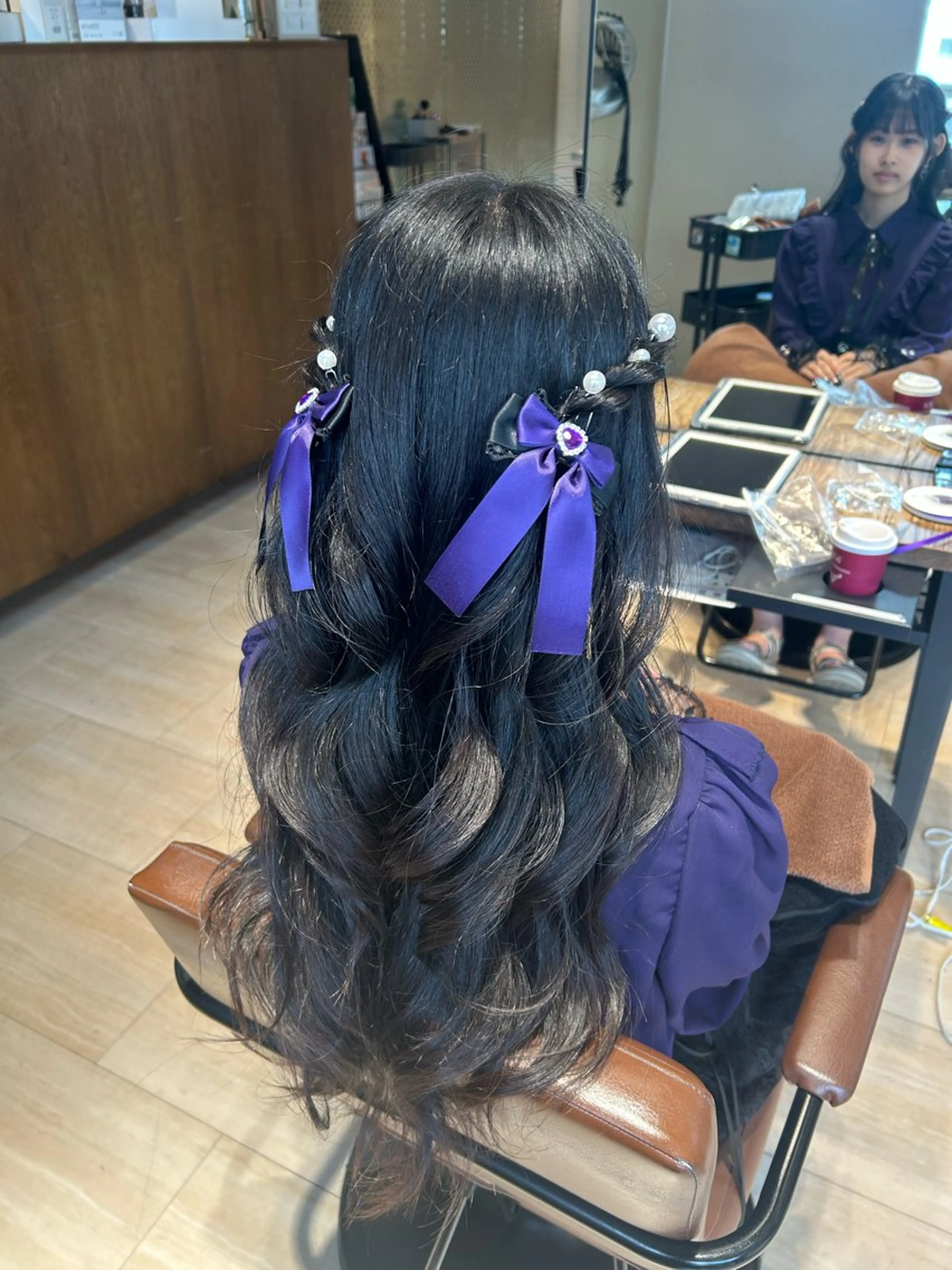 ロング ヘアセット 🎀大竹美侑／顔まわ りカット／レイヤーのヘアスタイル