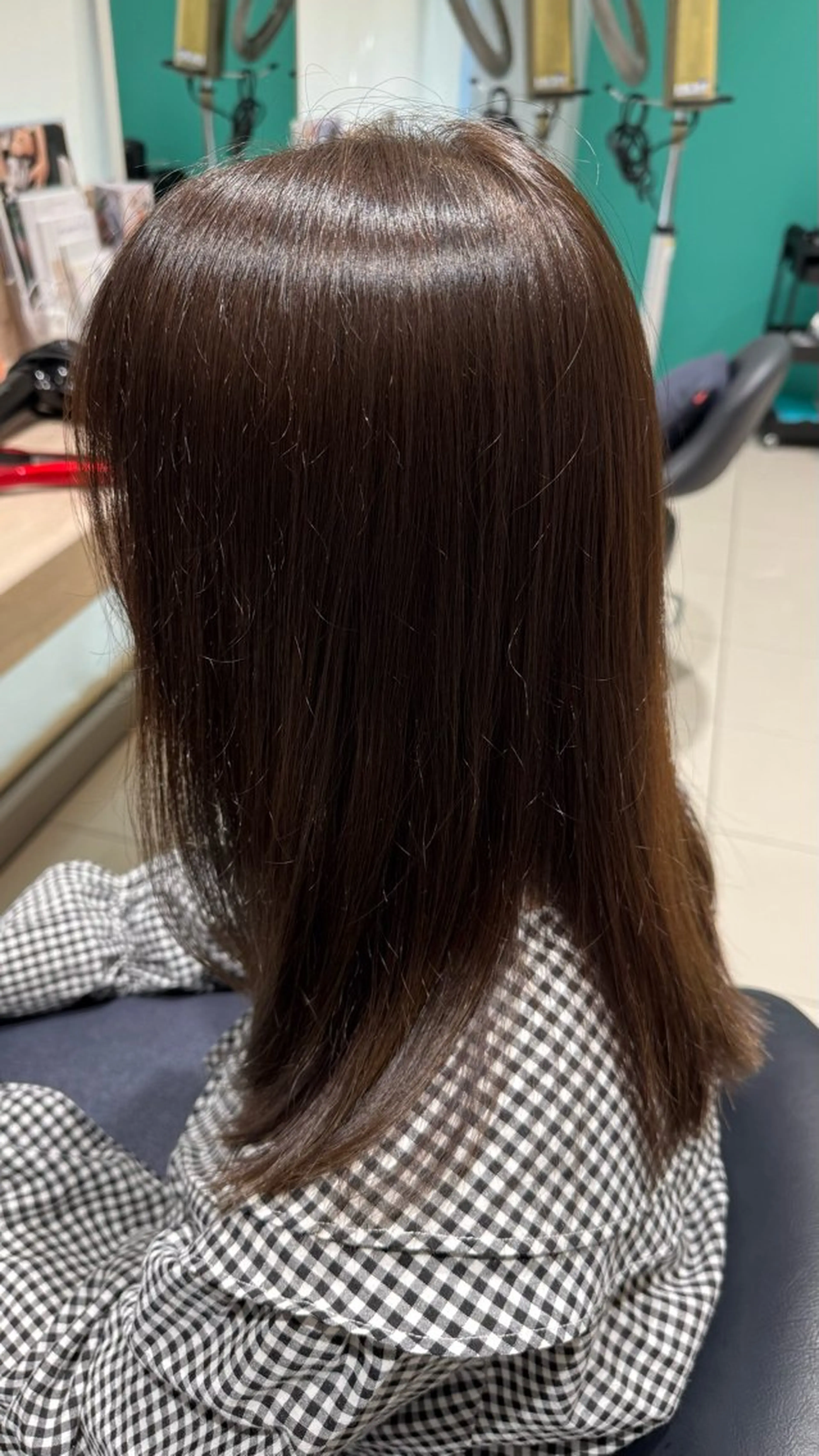 ミディアム カラー 田中 璃乃のヘアスタイル