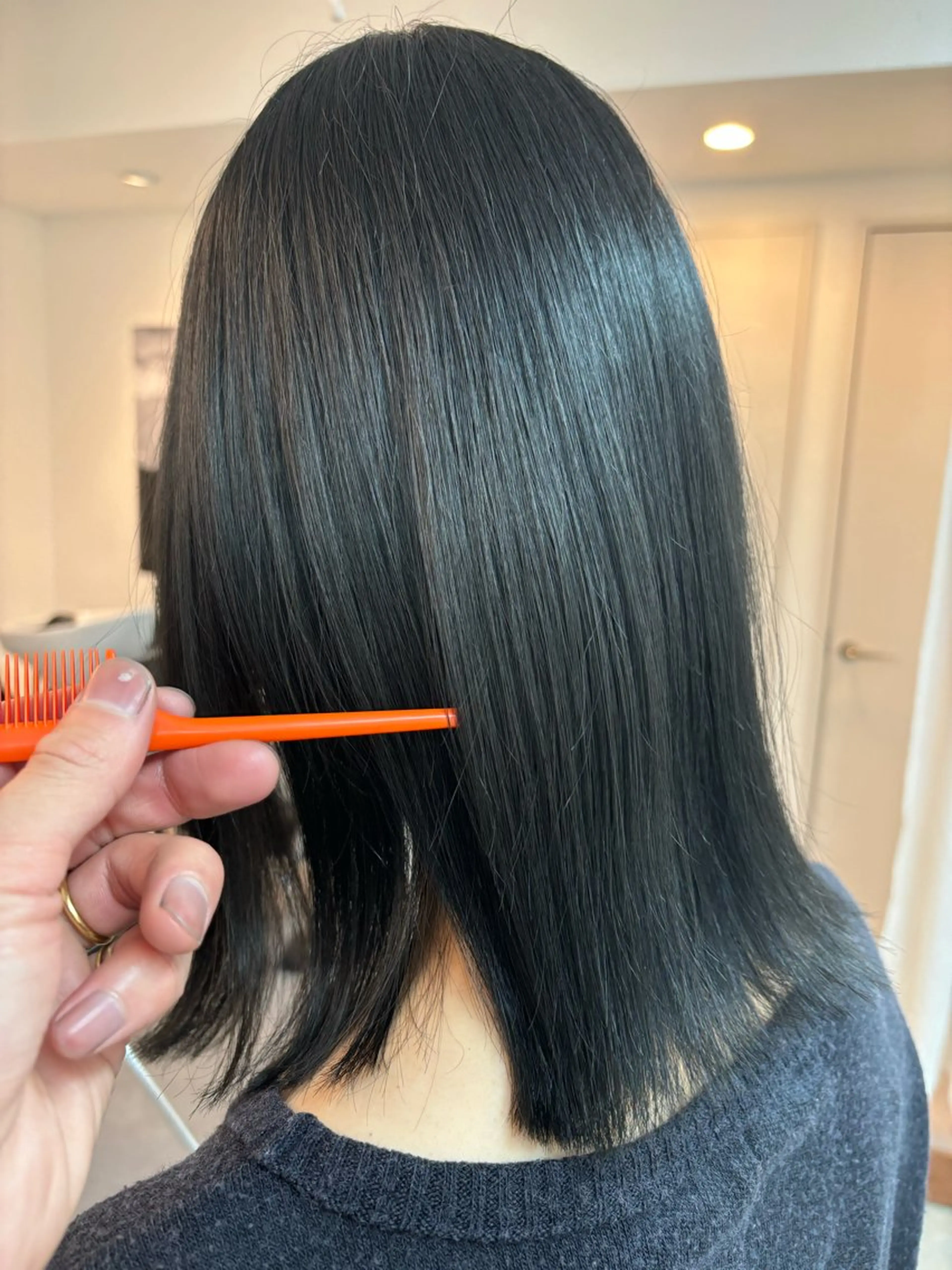 ミディアム CHIBA/マンツー マン/艶髪と透け感のヘアスタイル