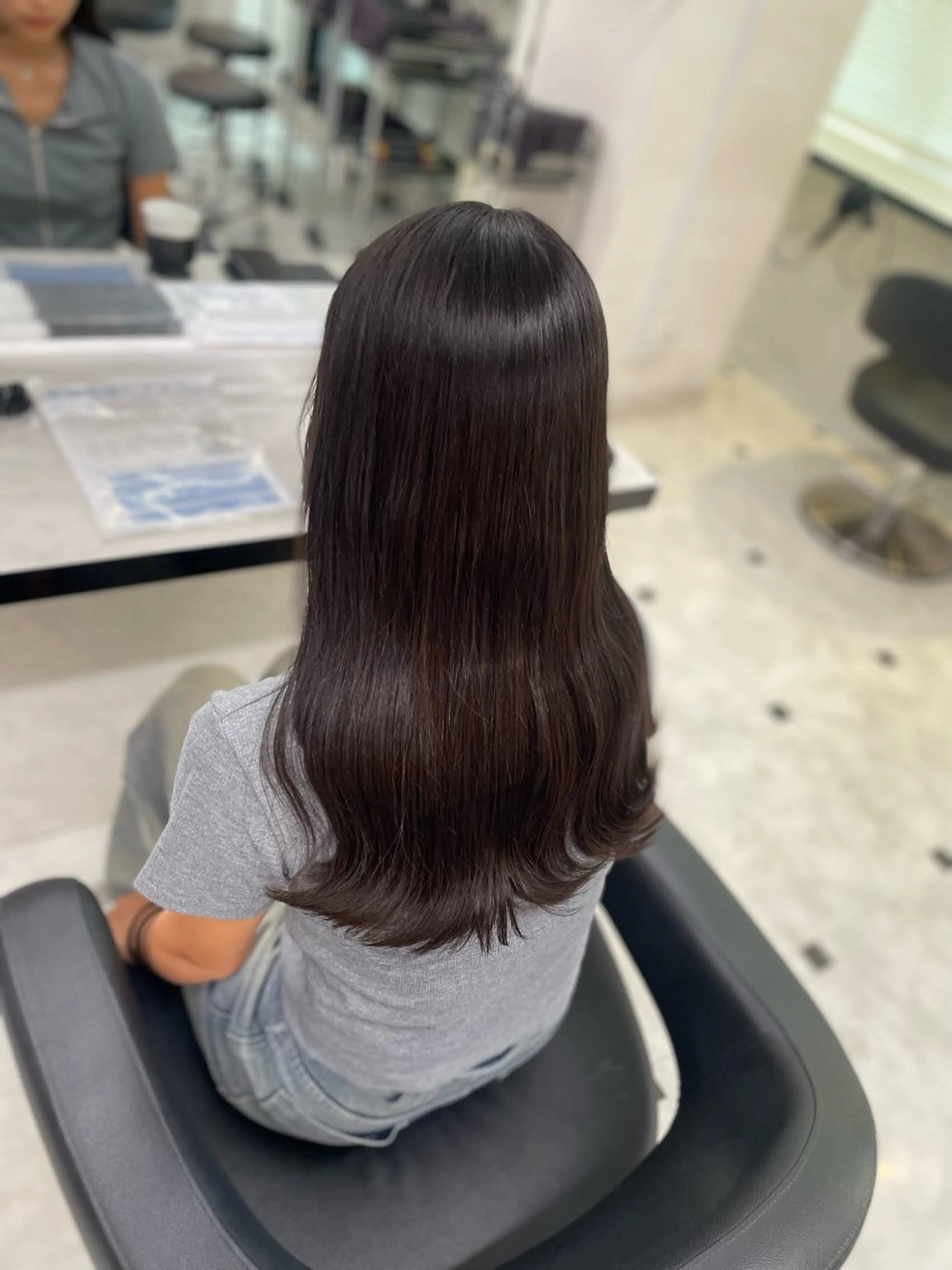 セミロング カット ヘアカラー うる艶トレンドヘア 🕊️上野BABYのヘアスタイル