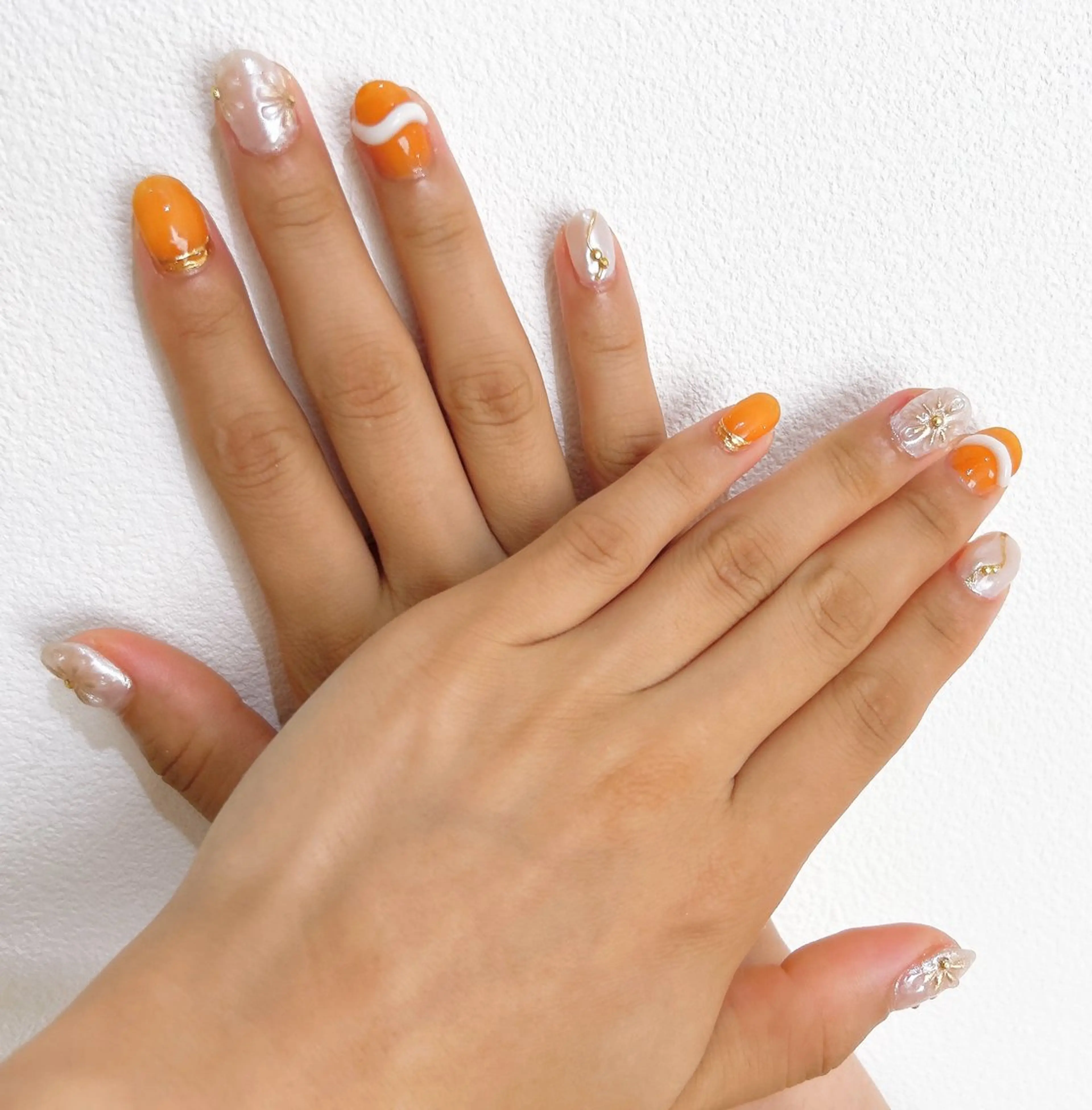 ネイル アートネイル フラワーネイル MYu Beauty Salon YURIのネイルデザイン