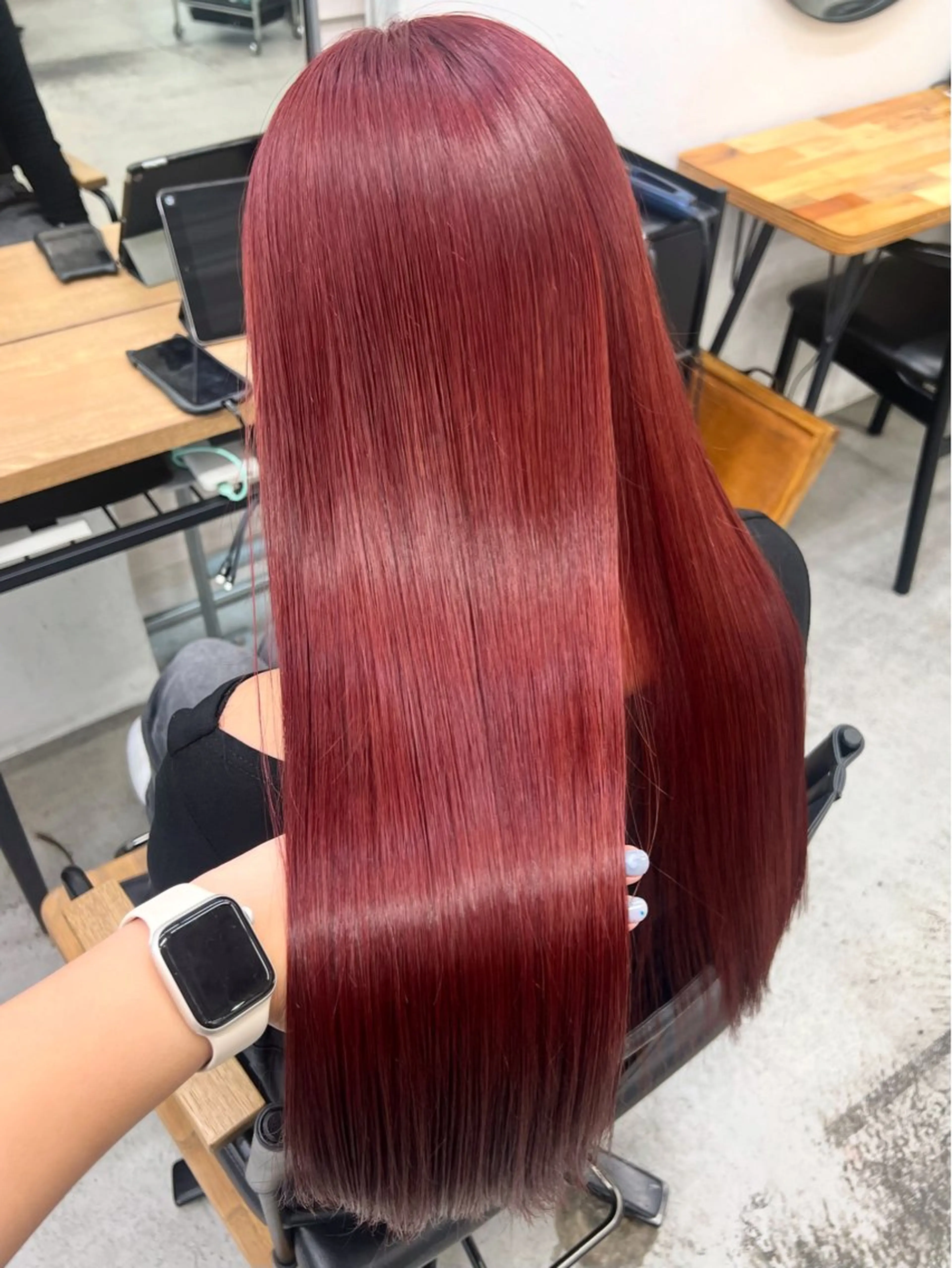 ロング ヘアカラー 暖色カラー/レイヤー カット☁️MEI☁️のヘアスタイル