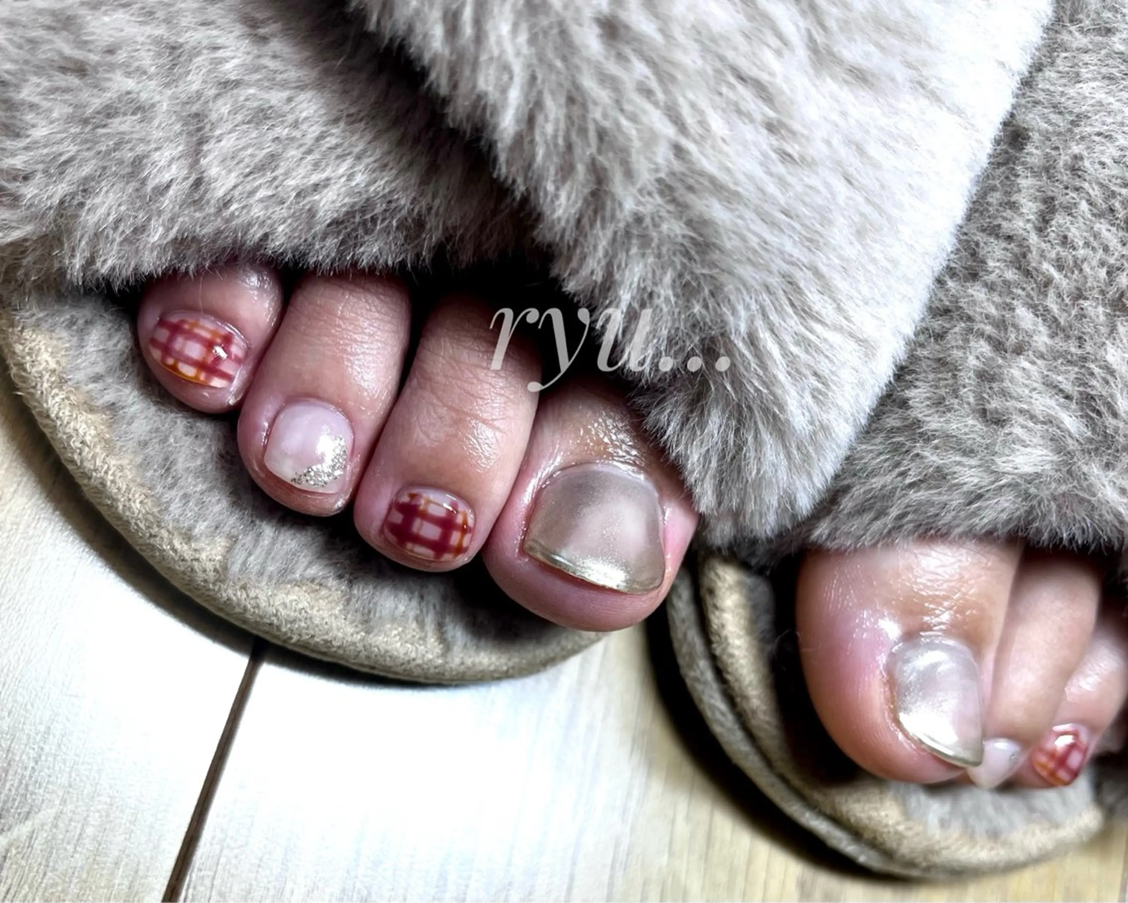 ネイル フットネイル 筒井 美穂のネイルデザイン