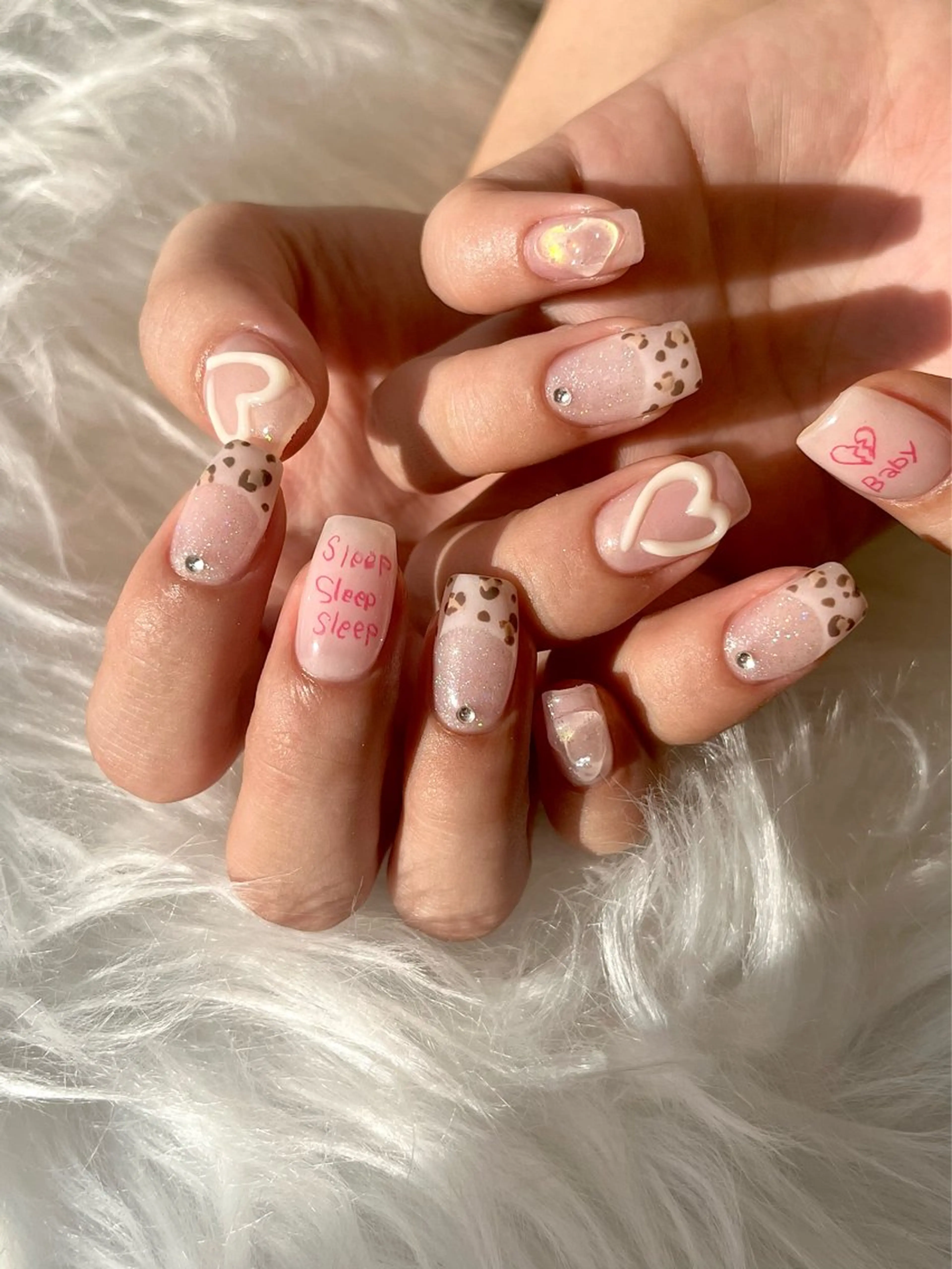 平日限定❣️人気NO.1！オフなし✨️持ち込みデザインアートコース¥8500の写真