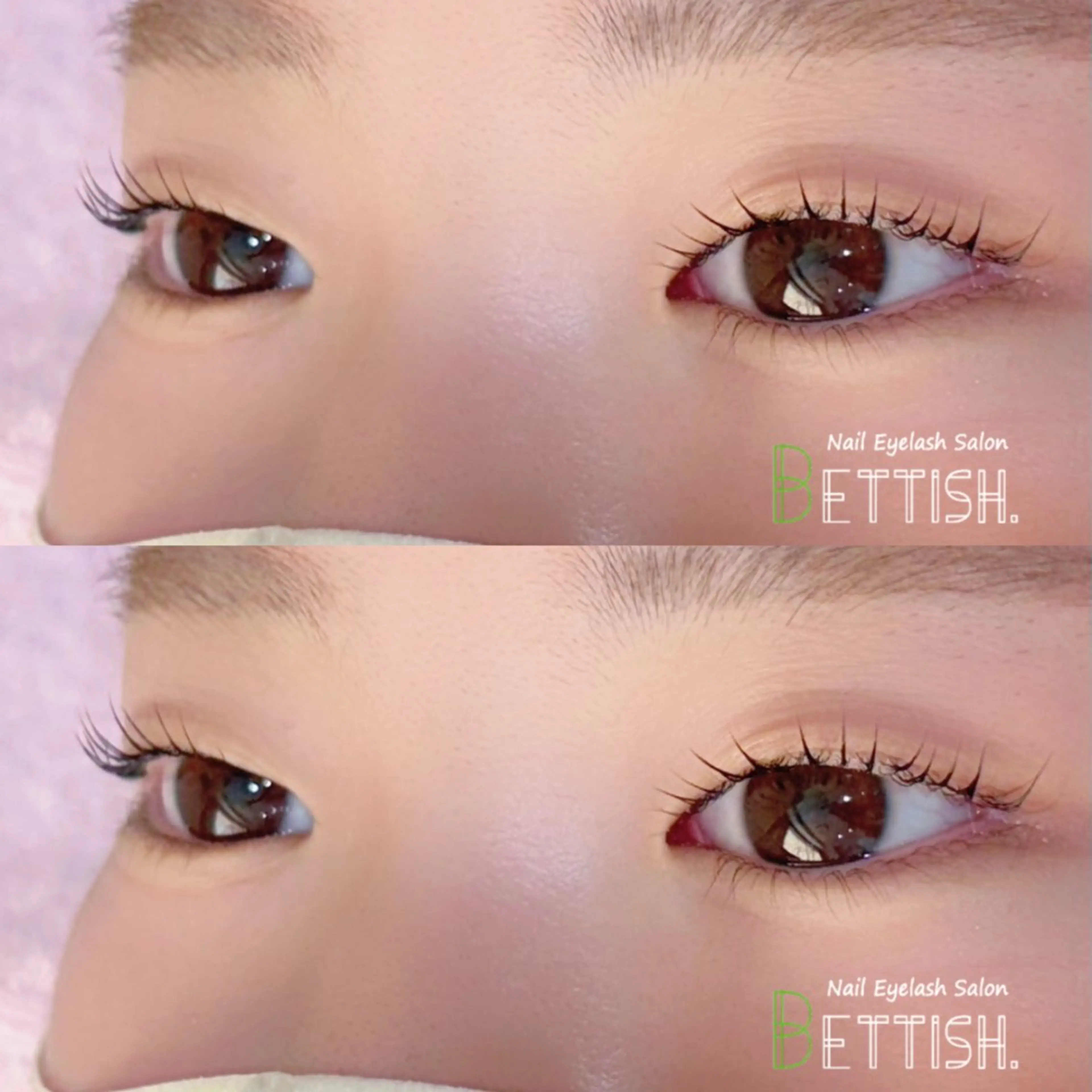 マツエク・マツパ パリジェンヌラッシュリフト マツパ BETTISH🩵 SERIのマツエク・マツパデザイン